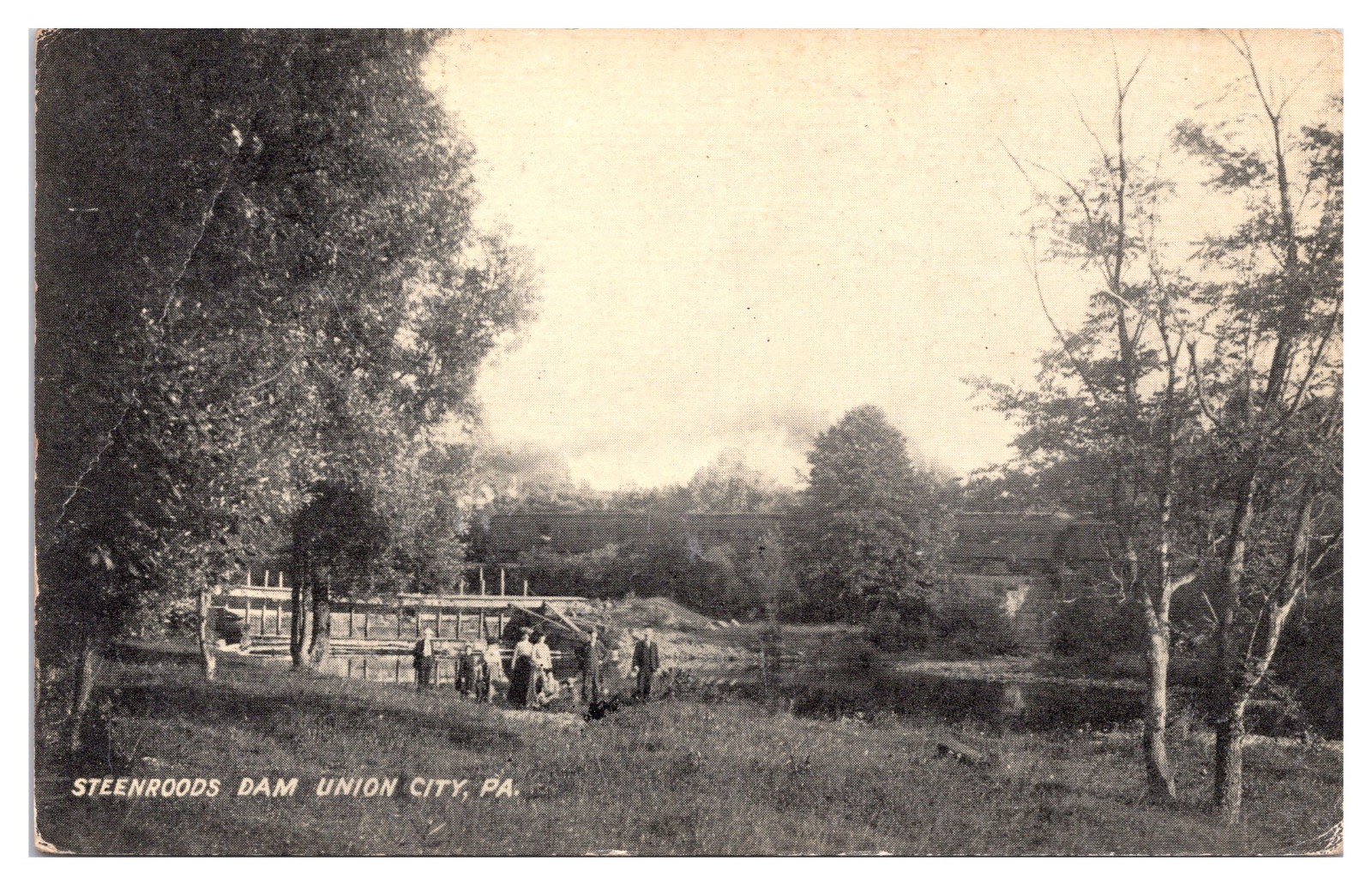 ANTQ Steenroods Dam, Union City, PA Postcard