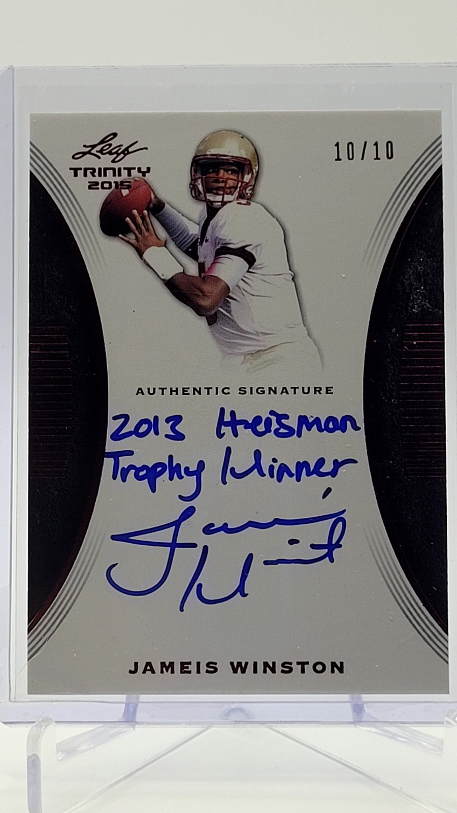 2015 Leaf Trinity - Signatures Jameis Winston #TS-JW1 (AU, RC) 2015 Leaf Trinity - Signatures Jameis Winston #TS-JW1 (AU, RC)