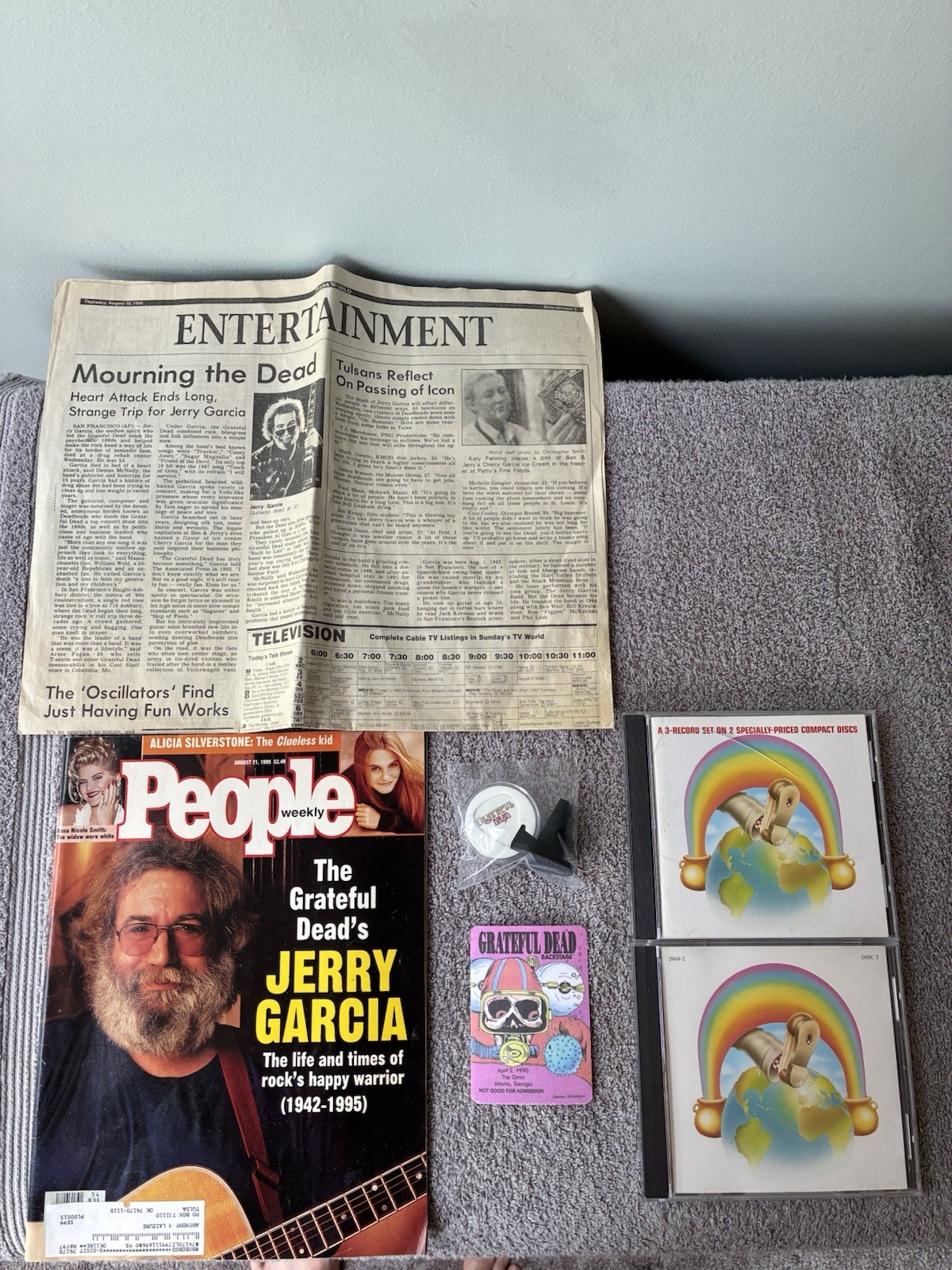 GROUP OF VINTAGE GRATEFUL DEAD/GARCIA HIGHLY DESIRABLE & HARD TO FIND ITEMS~VGC