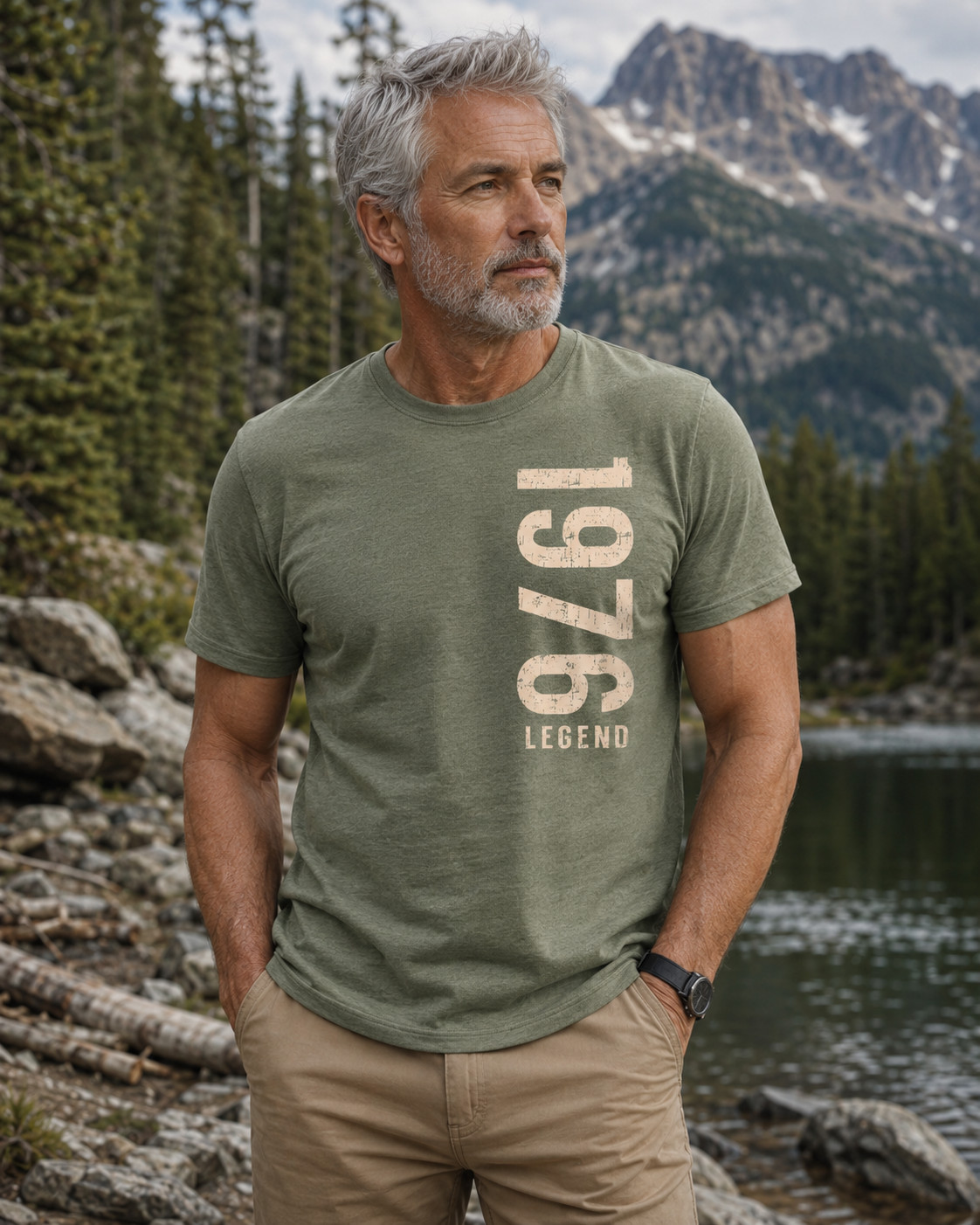 Men\'s 1976 Legend T-Shirt Birthday Vintage Born in 1976