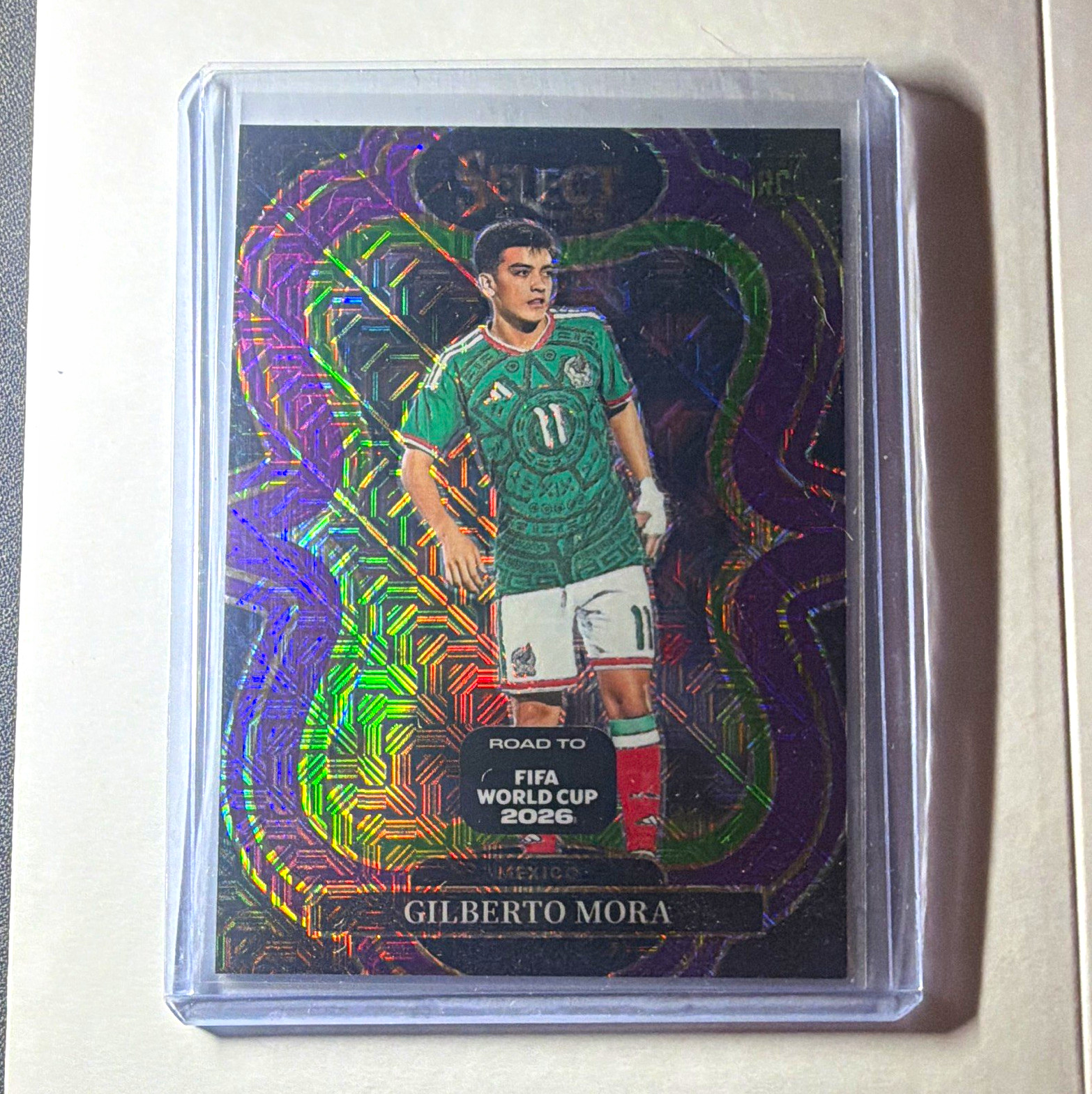 Select FIFA World Cup 2026 Gilberto Mora #125 Mexico Mezzanine Purple Mojo