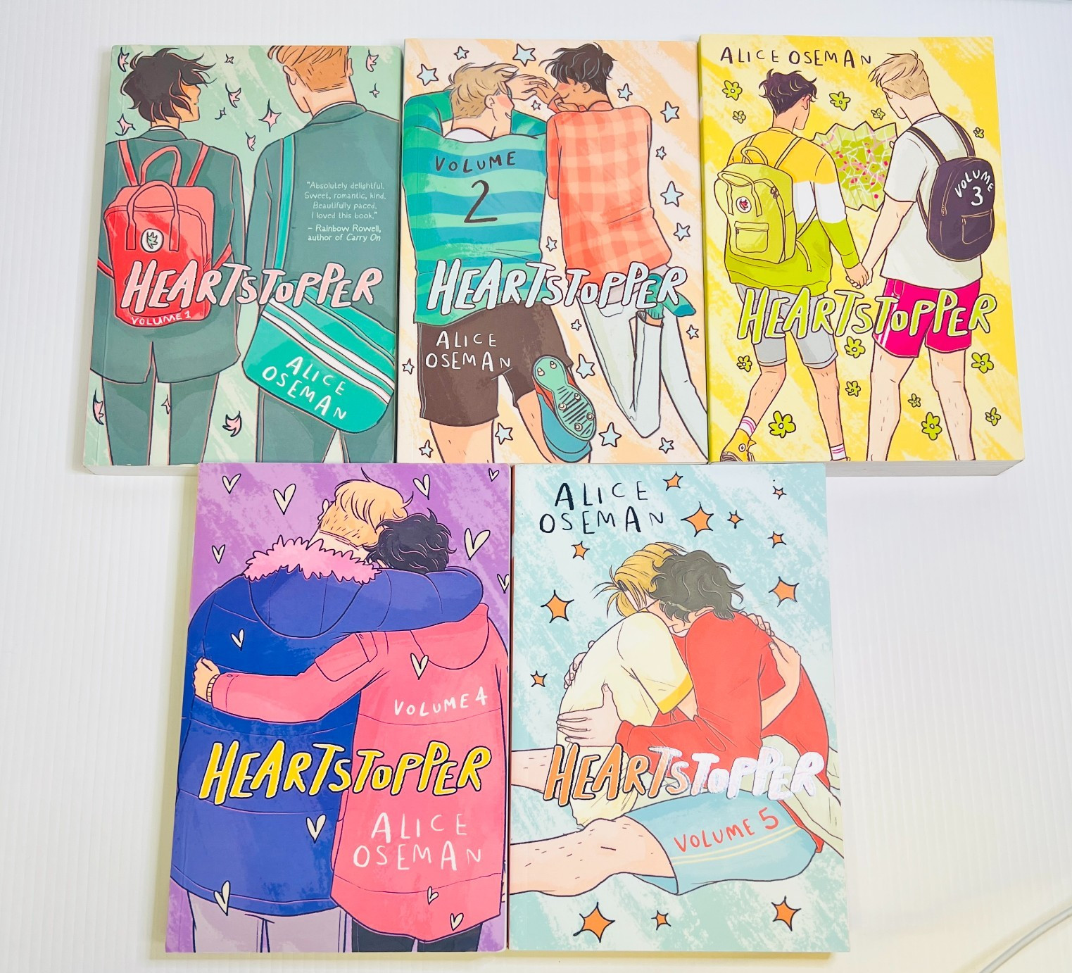 Heartstopper by Alice Oseman Complete Series Lot 1-5