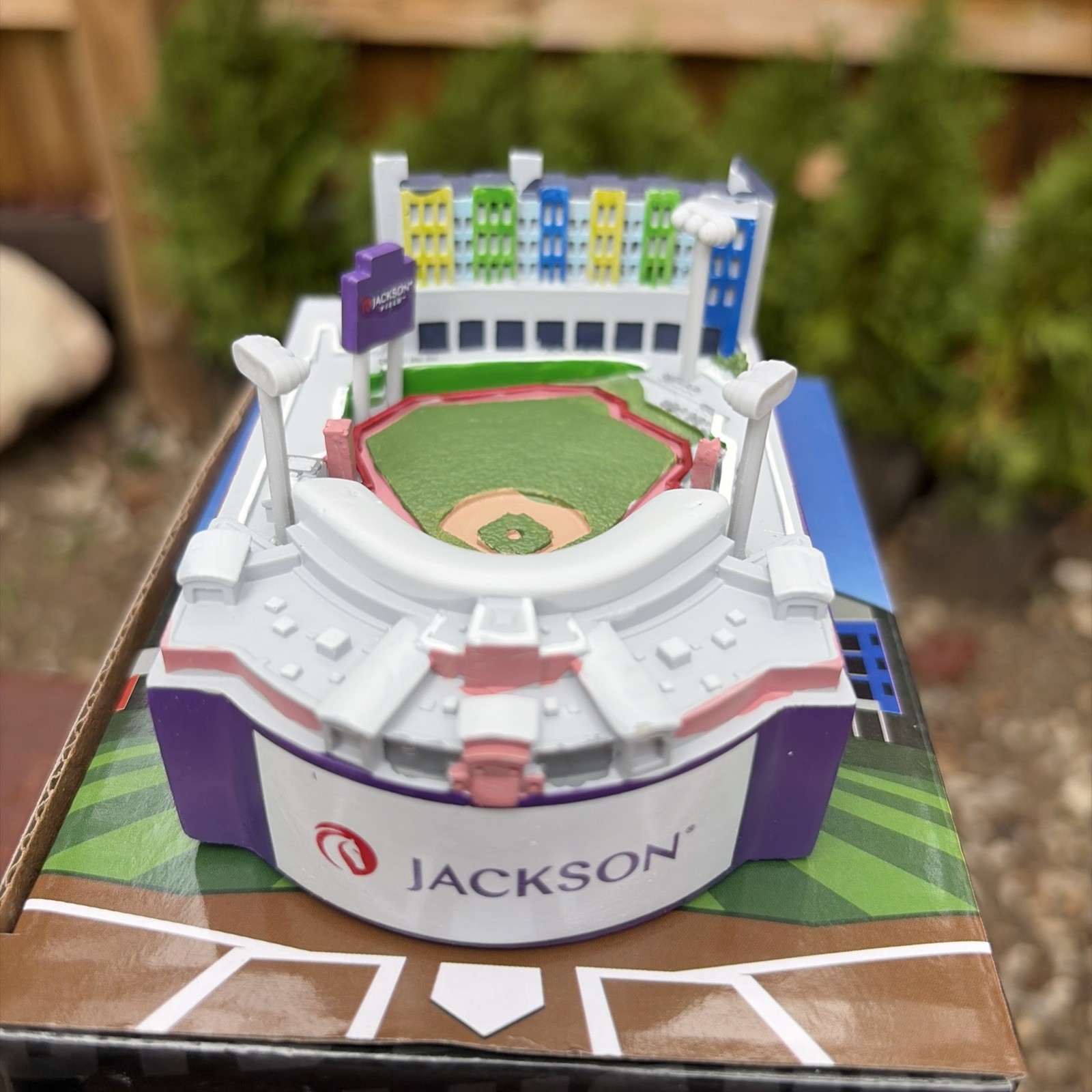Lansing Lugnuts Jackson Field Stadium Replica SGA 8/6/26 NEW with Box Decoration Lansing Lugnuts Jackson Field Stadium Replica SGA 8/6/26 NEW with Box Decoration