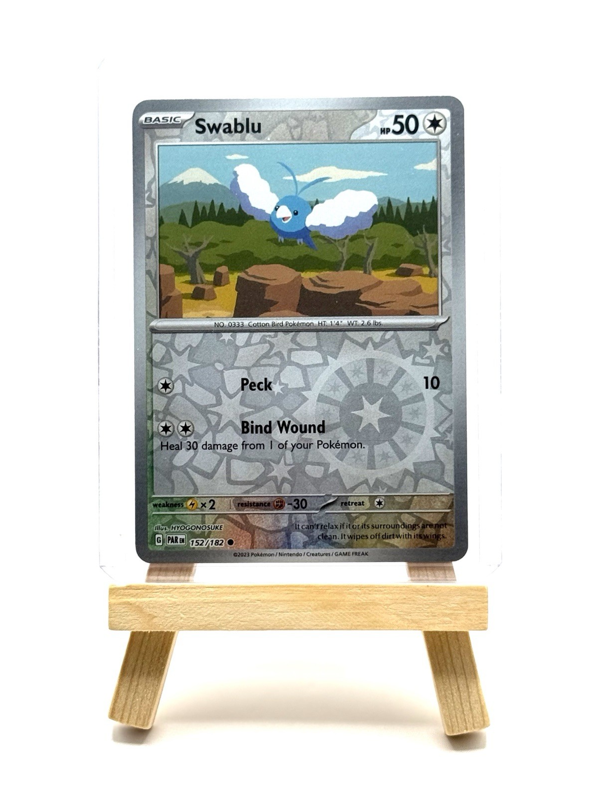 Pokémon TCG 2023 Swablu 152/182 Paradox Rift Reverse Holo Common NM/M