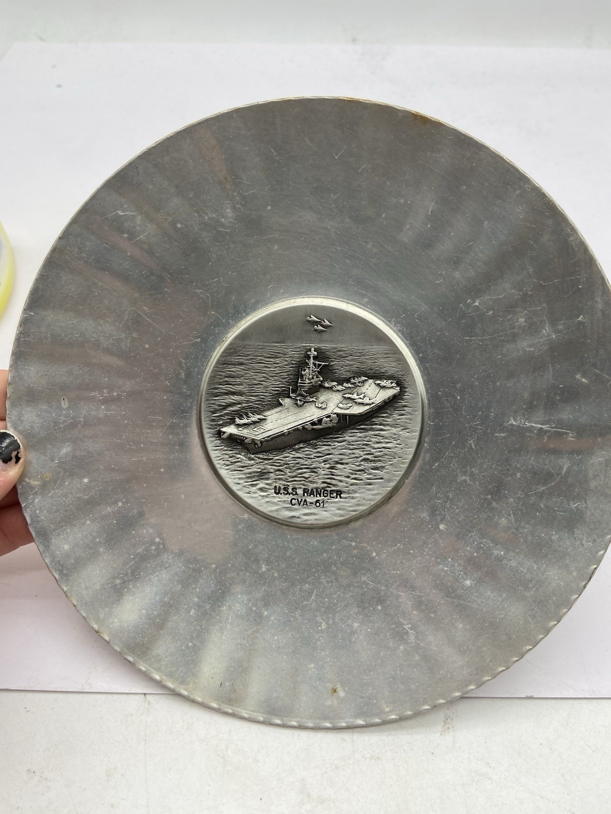 uss ranger cva-61 wall plaque plate 7.5
