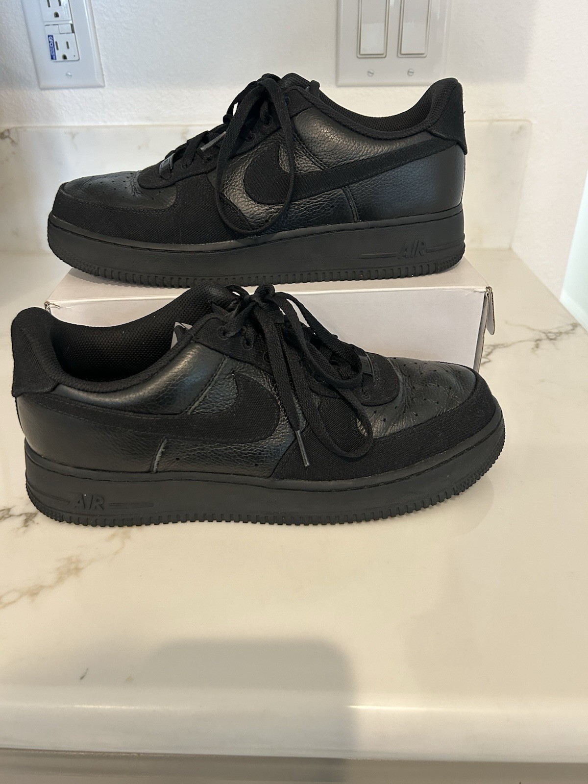 Nike Air Force 1 Low Top Black Lace-Up Men\'s Athletic Sneaker DV3507-900 Nike Air Force 1 Low Top Black Lace-Up Men\'s Athletic Sneaker DV3507-900