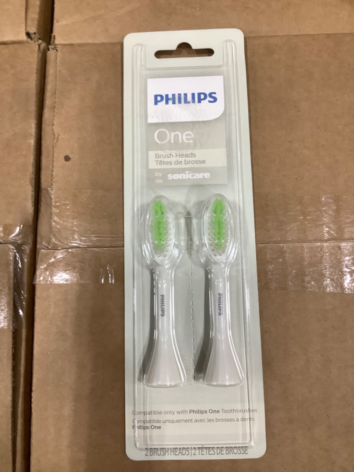Philips One by Sonicare 2pk Brush Heads, Replacement Heads Mint BH1022/07 Philips One by Sonicare 2pk Brush Heads, Replacement Heads Mint BH1022/07