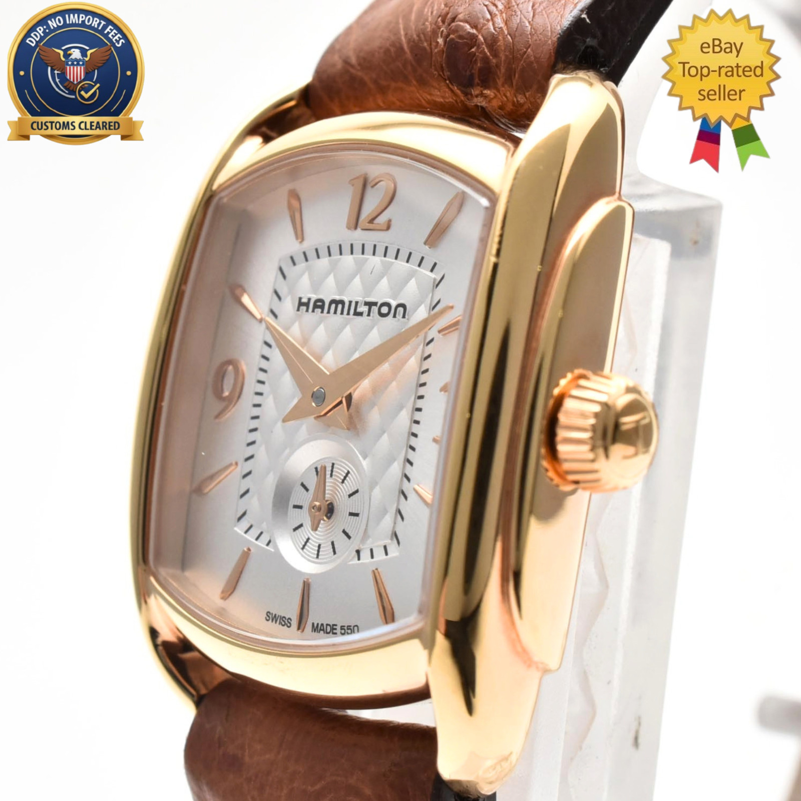 ▶️ [N MINT] Hamilton H123410 Bagley Gold Small Second 23mm Quartz Women\'s Watch