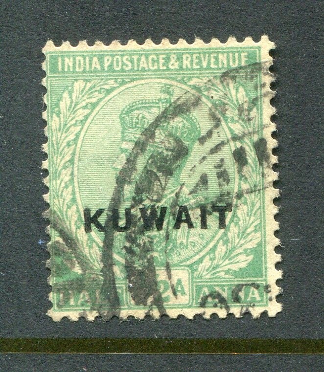 Kuwait #1 George V Overprint 1/2 A. [Used]