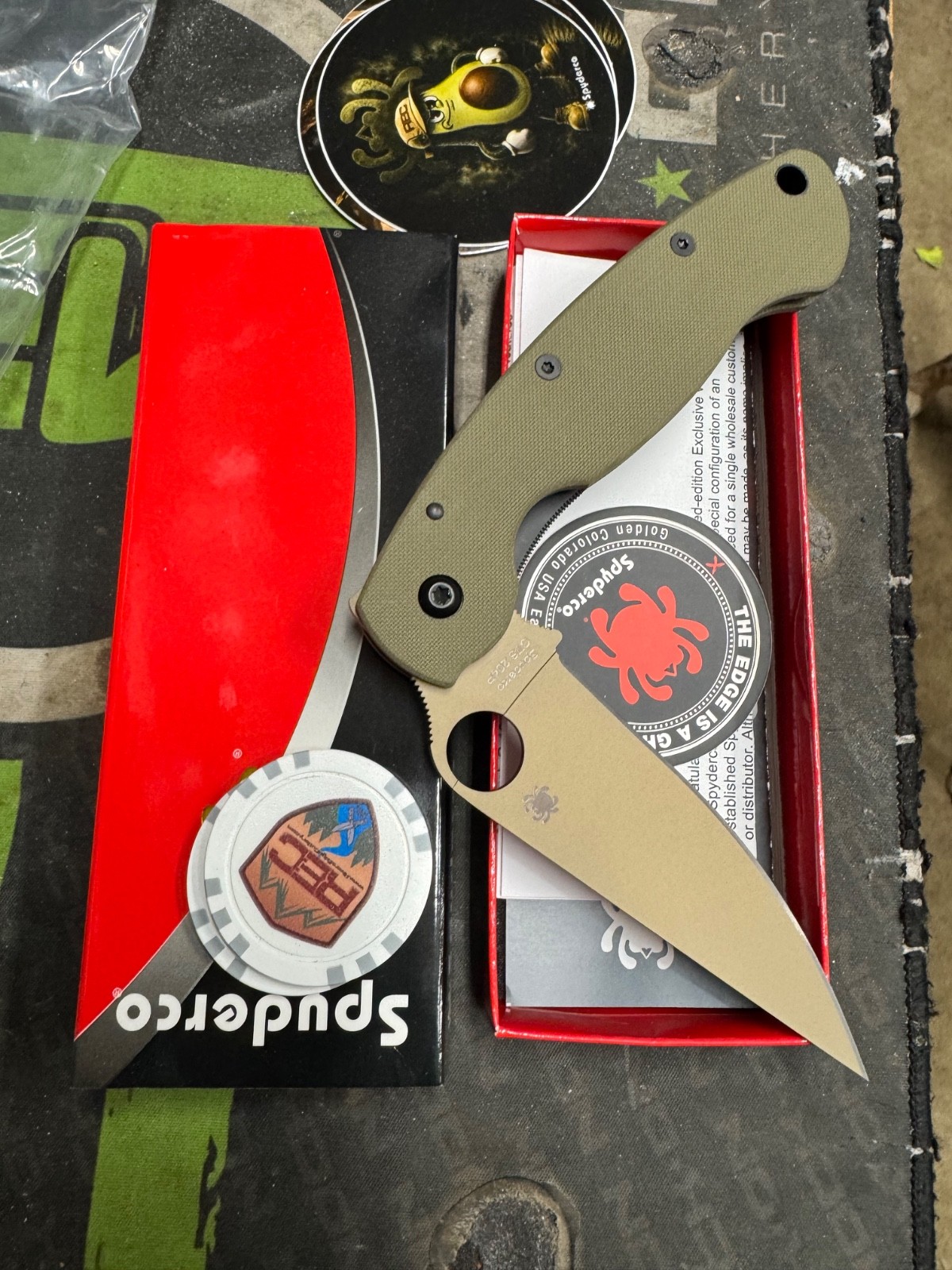 🥑 Spyderco Military Avocado REC EXCLUSIVE FDE CTS 204P OD Green G10 Liner Lock 🥑 Spyderco Military Avocado REC EXCLUSIVE FDE CTS 204P OD Green G10 Liner Lock