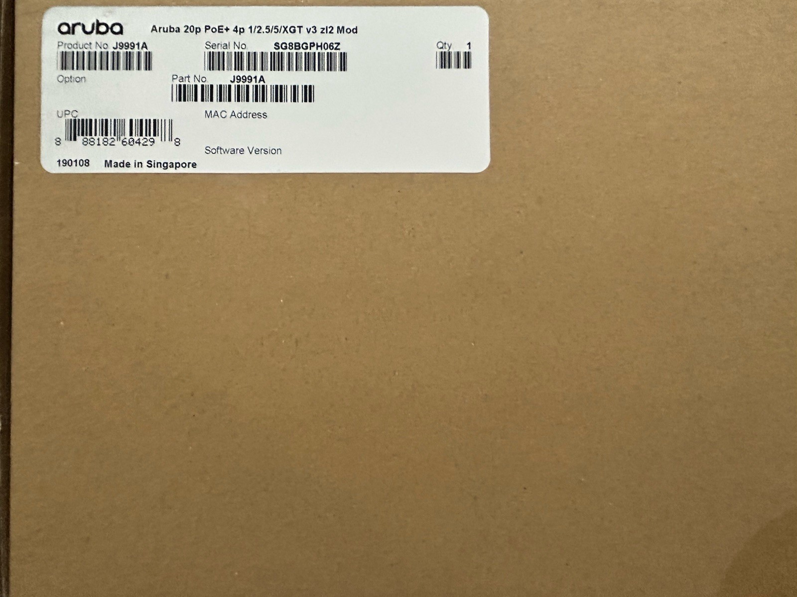 HPE Aruba J9991A 5400R zl2 20-Port 10/100/1000 PoE+ + 4-Port Multi-Gig Module