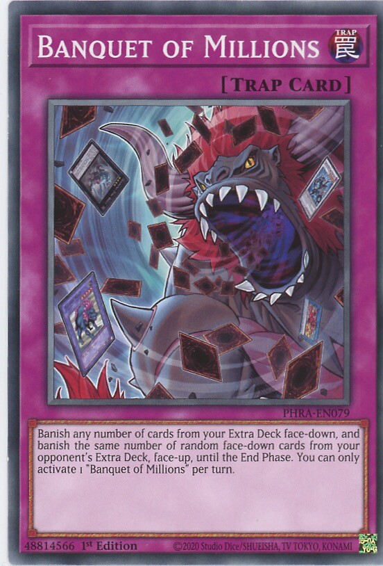 Yugioh Banquet Of Millions PHRA-EN079 Common NM x3 Play Set Yugioh Banquet Of Millions PHRA-EN079 Common NM x3 Play Set