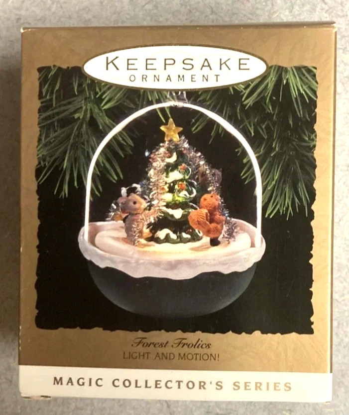 1993 Hallmark Keepsake Magic Ornament Forest Frolics Light & Motion -520-18