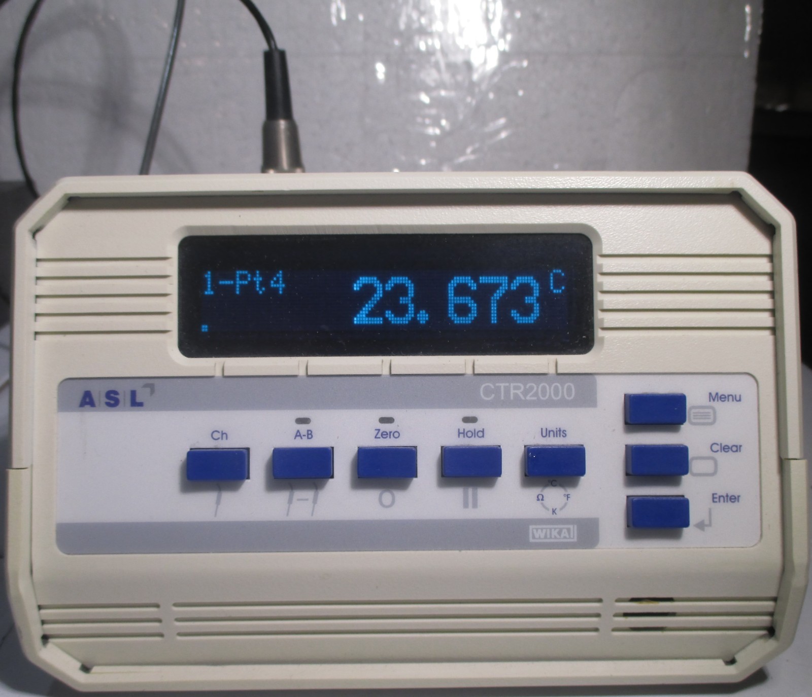 WIKA CTR2000 Precision PRT Thermometer, 8 channels,  +/- 0.01 deg C accuracy