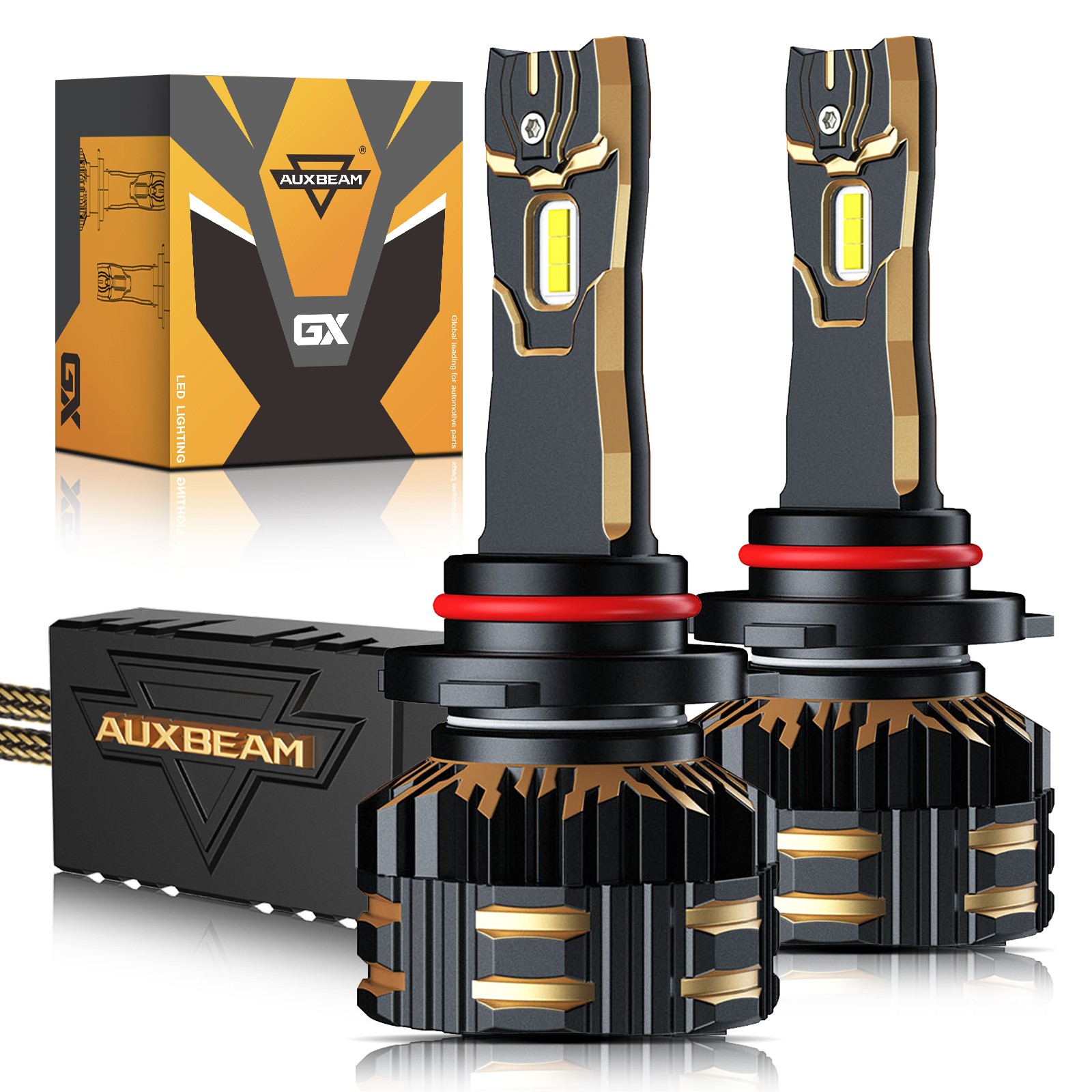 AUXBEAM Canbus 9005 9006 H11 LED Headlight High/Low Beam/Fog Bulbs 6500K/2500K