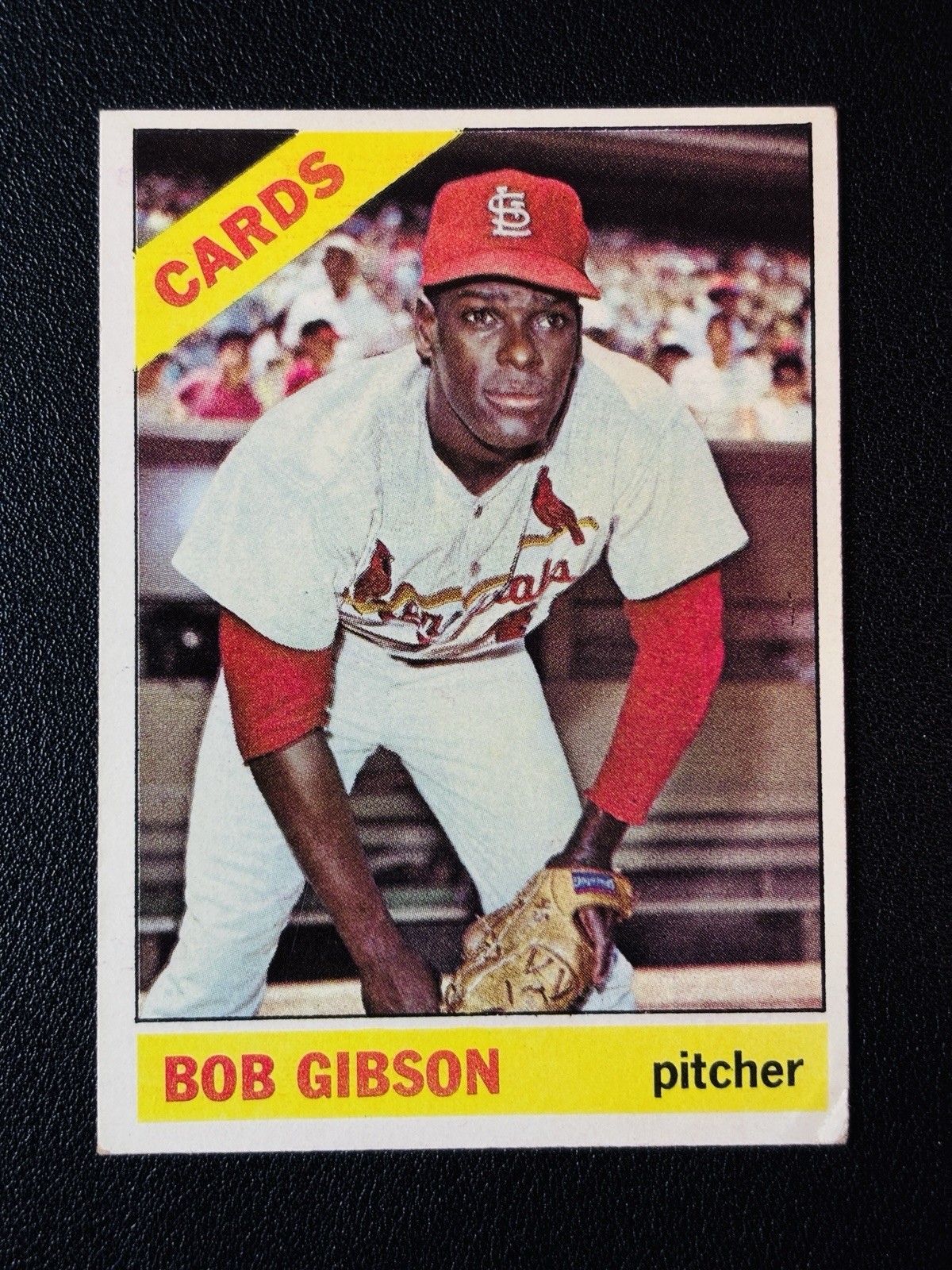 1966 Topps Baseball St. Louis Cardinals Bob Gibson #320 1966 Topps Baseball St. Louis Cardinals Bob Gibson #320