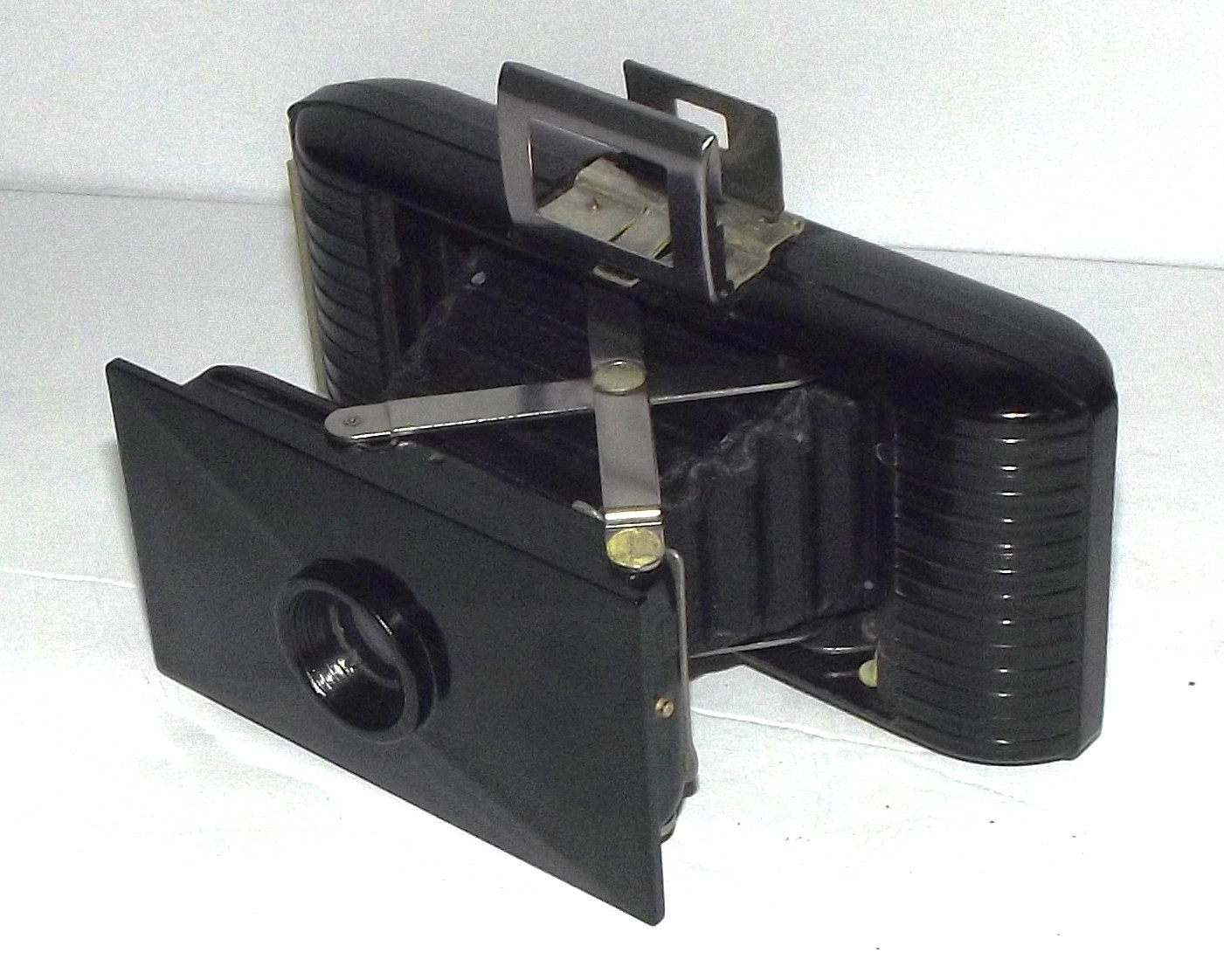 Vint 1930's Jiffy Kodak V.P. Compact Folding Bellows Pocket 127 Film Camera VGC Vint 1930's Jiffy Kodak V.P. Compact Folding Bellows Pocket 127 Film Camera VGC