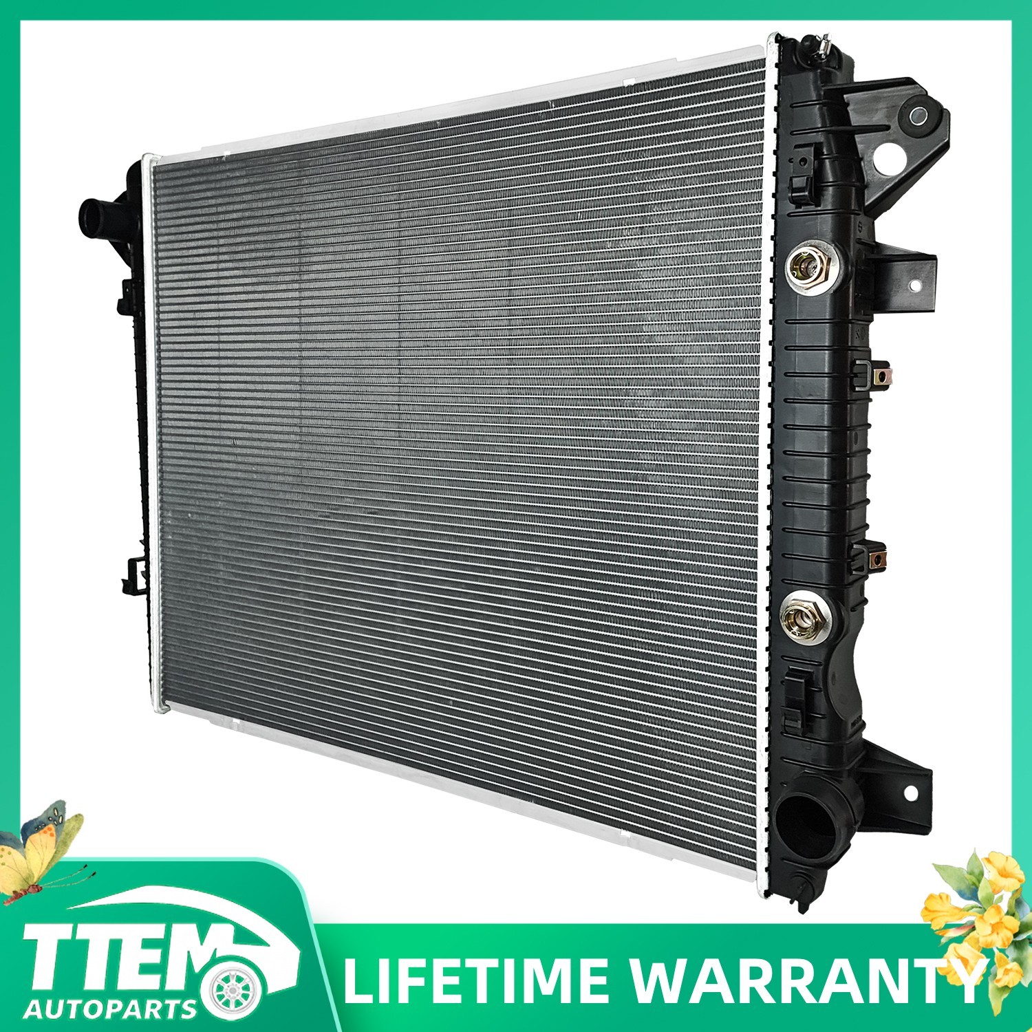 For 2017-2019 Silverado Sierra 2500 3500 6.6L Turbo Aluminum Core Radiator 13690