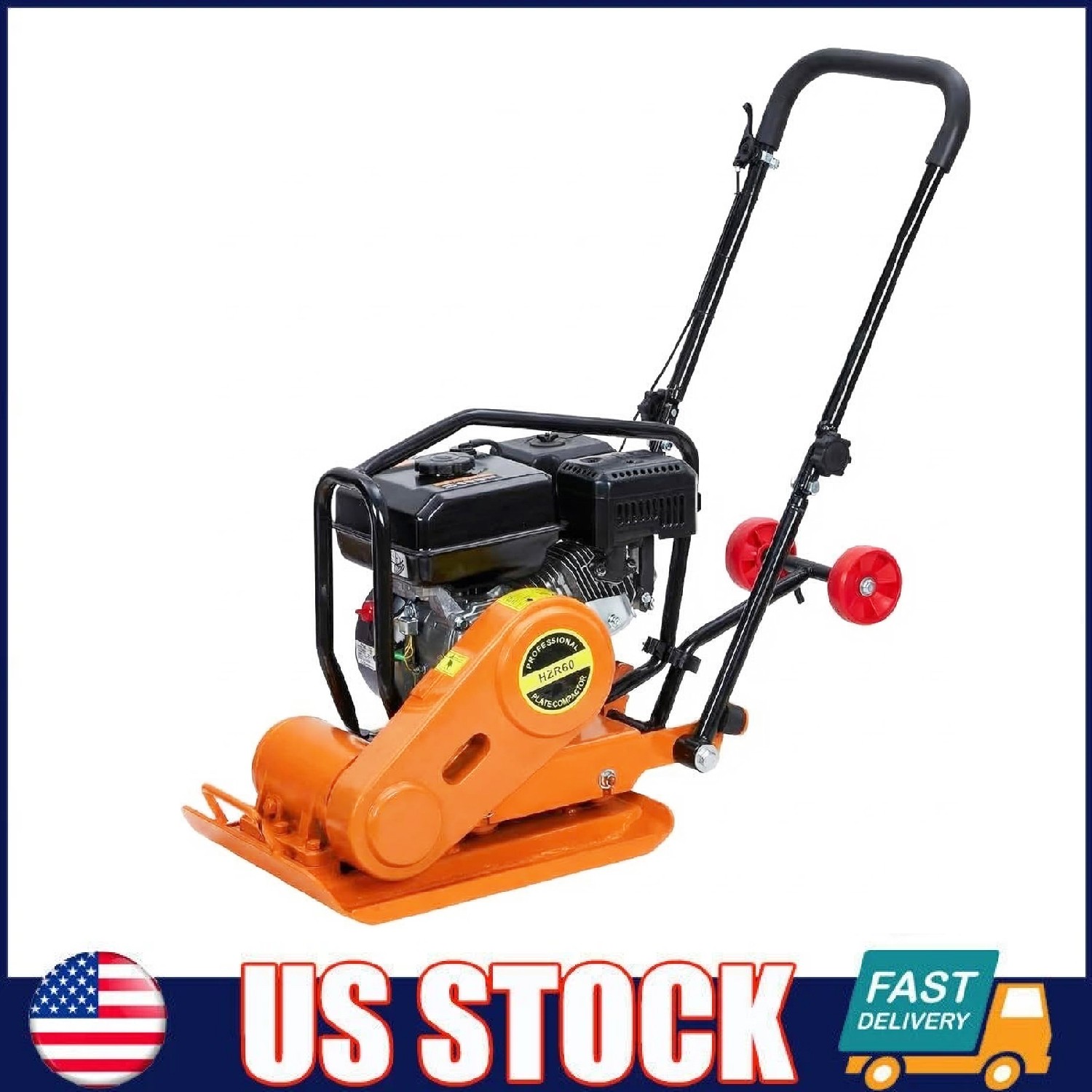 7HP Plate Compactor 5600VPM 4200lbs Vibrating Ground Rammer for Asphalt Ground 7HP Plate Compactor 5600VPM 4200lbs Vibrating Ground Rammer for Asphalt Ground
