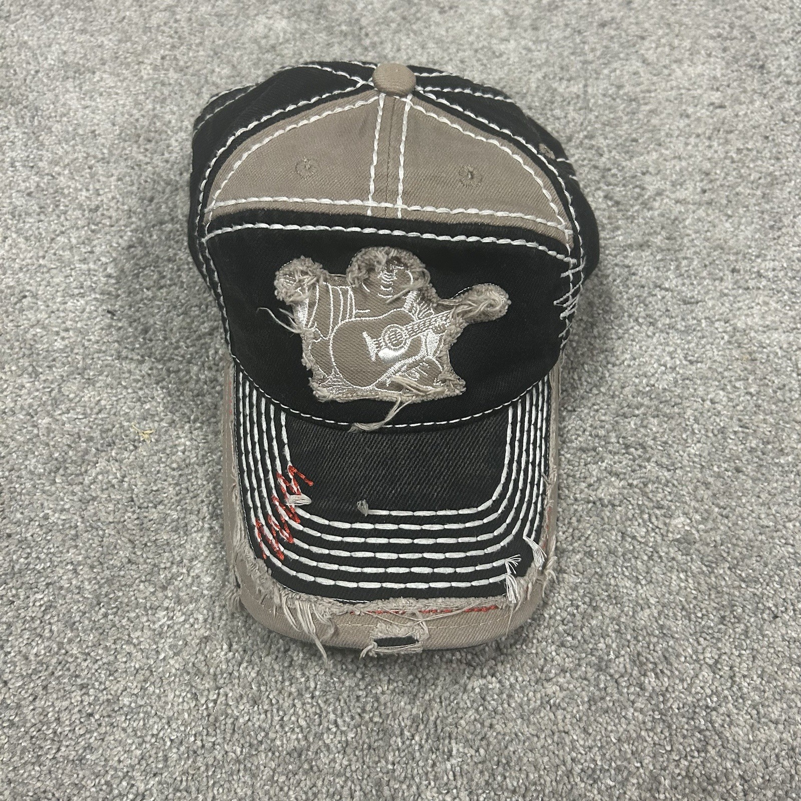 Vintage Y2K TRUE RELIGION Baseball Cap Trucker Hat Patchwork Buddha Made In USA Vintage Y2K TRUE RELIGION Baseball Cap Trucker Hat Patchwork Buddha Made In USA