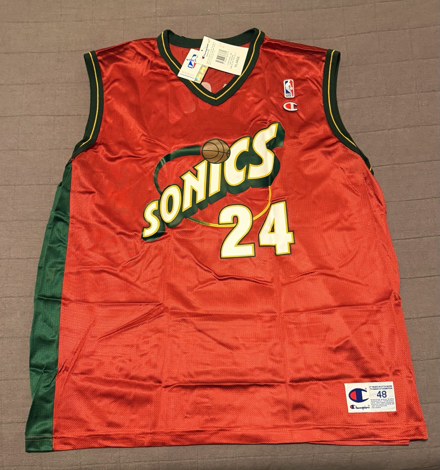 Desmond Mason 2000-01 Fleer Legacy Signed Sonics Jersey /350 NBA Vintage RARE