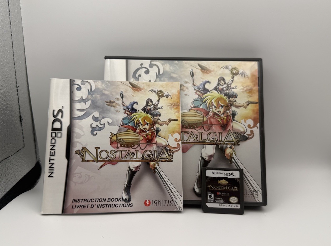Nostalgia (Nintendo DS, 2009) - Complete In Box - With Manual RARE Tecmo - Mint Nostalgia (Nintendo DS, 2009) - Complete In Box - With Manual RARE Tecmo - Mint