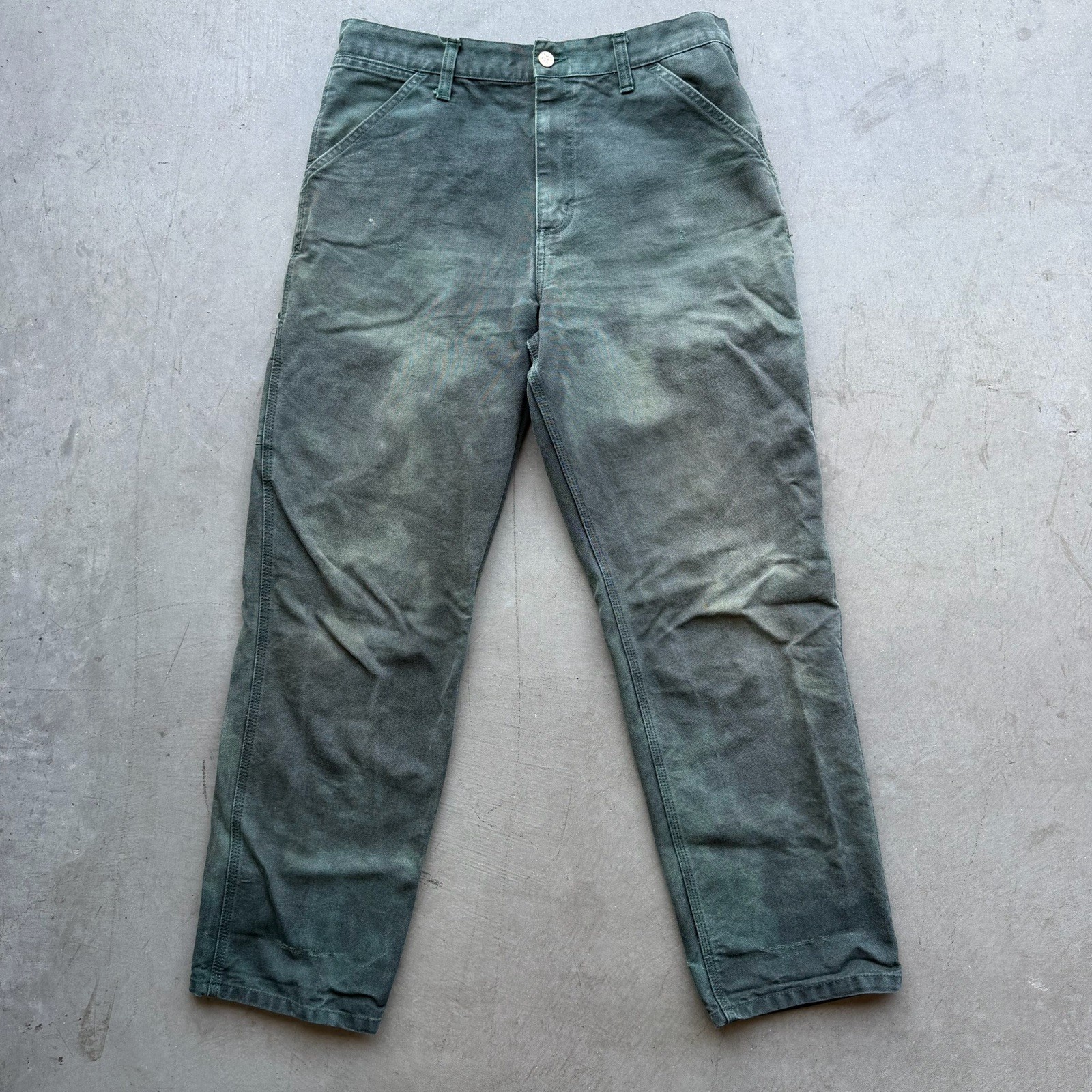 Carhartt Mens 32 x 32 WIP Single Knee Chromo Pants Work In Progress WIP Street Carhartt Mens 32 x 32 WIP Single Knee Chromo Pants Work In Progress WIP Street