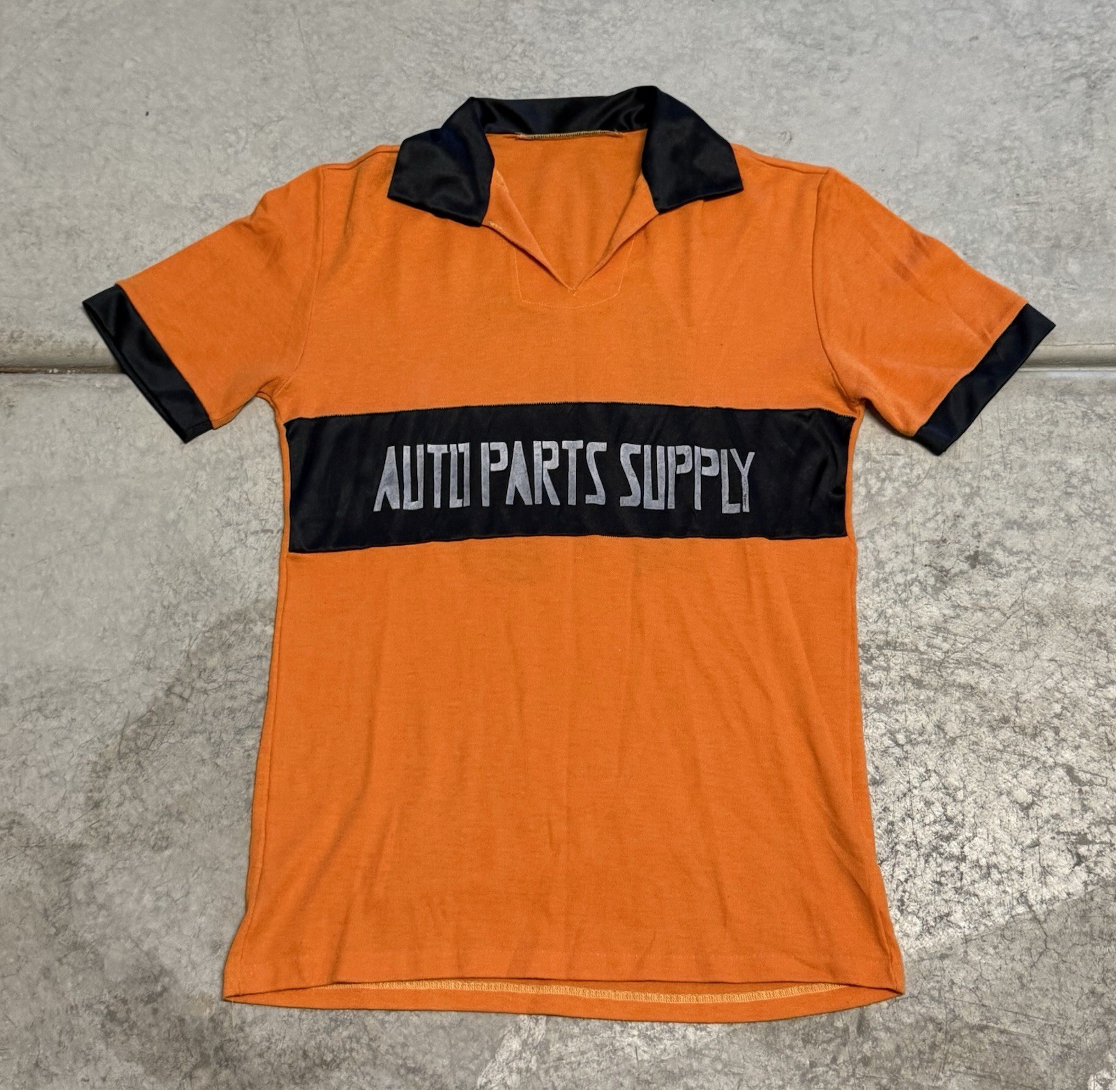 True Vintage 60’s/70’s Auto Parts Supply Men’s Polo T-shirt Thin Small Orange True Vintage 60’s/70’s Auto Parts Supply Men’s Polo T-shirt Thin Small Orange