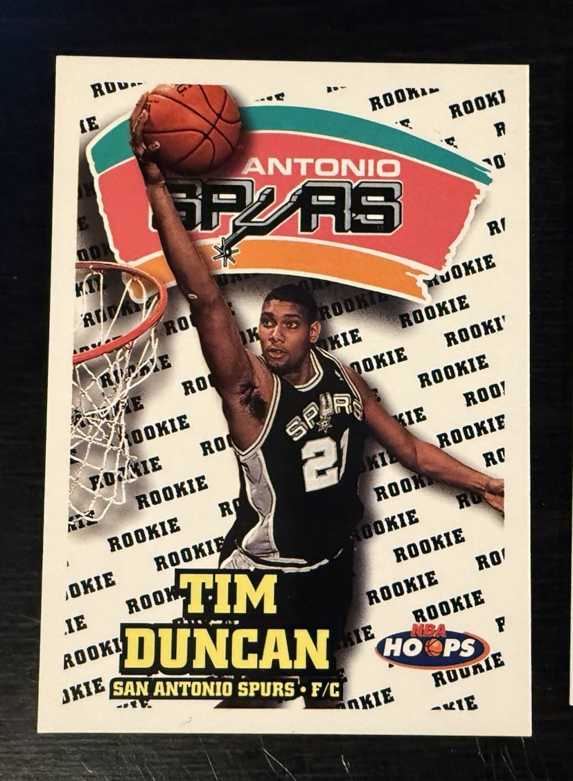 1997-98 NBA Hoops - Rookie Tim Duncan #166 (RC) 1997-98 NBA Hoops - Rookie Tim Duncan #166 (RC)
