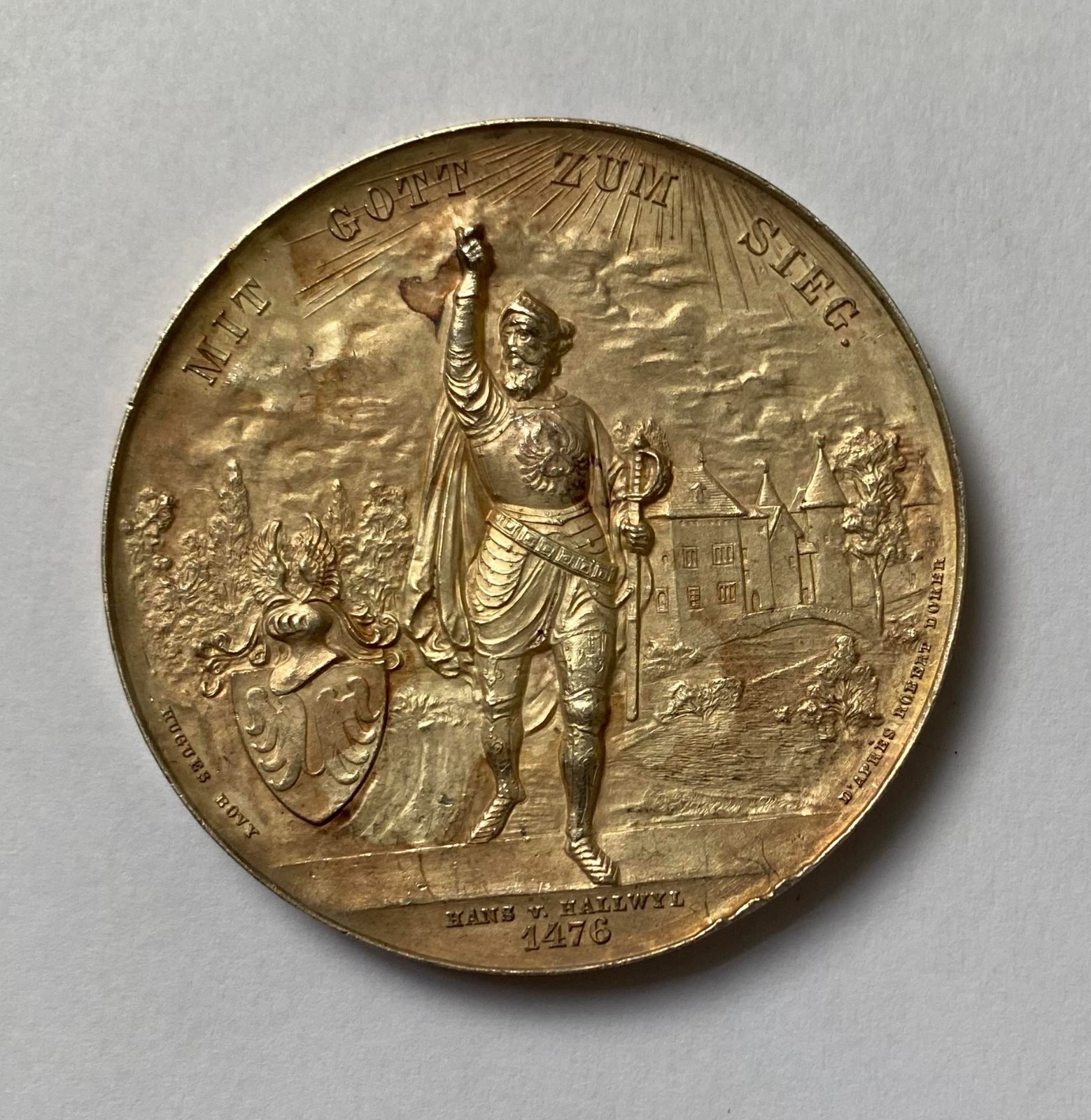 1891 Switzerland – Aargau Cantonal Shooting Festival, Bremgarten SILVER Medal