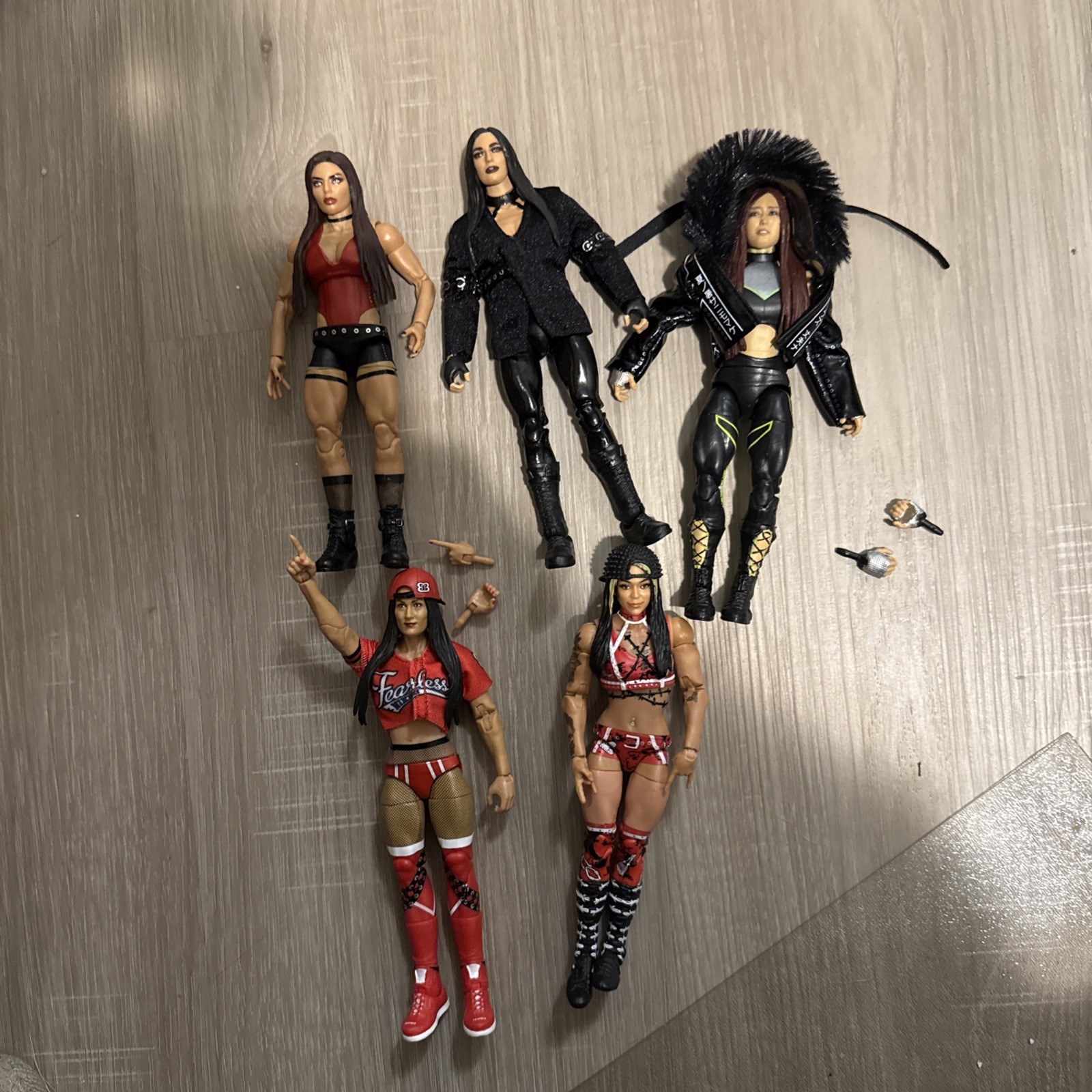 WWE Mattel Elite lot: Nikki Bella, Mandy Rose, Io Sky, Sonya DeVille & Cora Jade WWE Mattel Elite lot: Nikki Bella, Mandy Rose, Io Sky, Sonya DeVille & Cora Jade