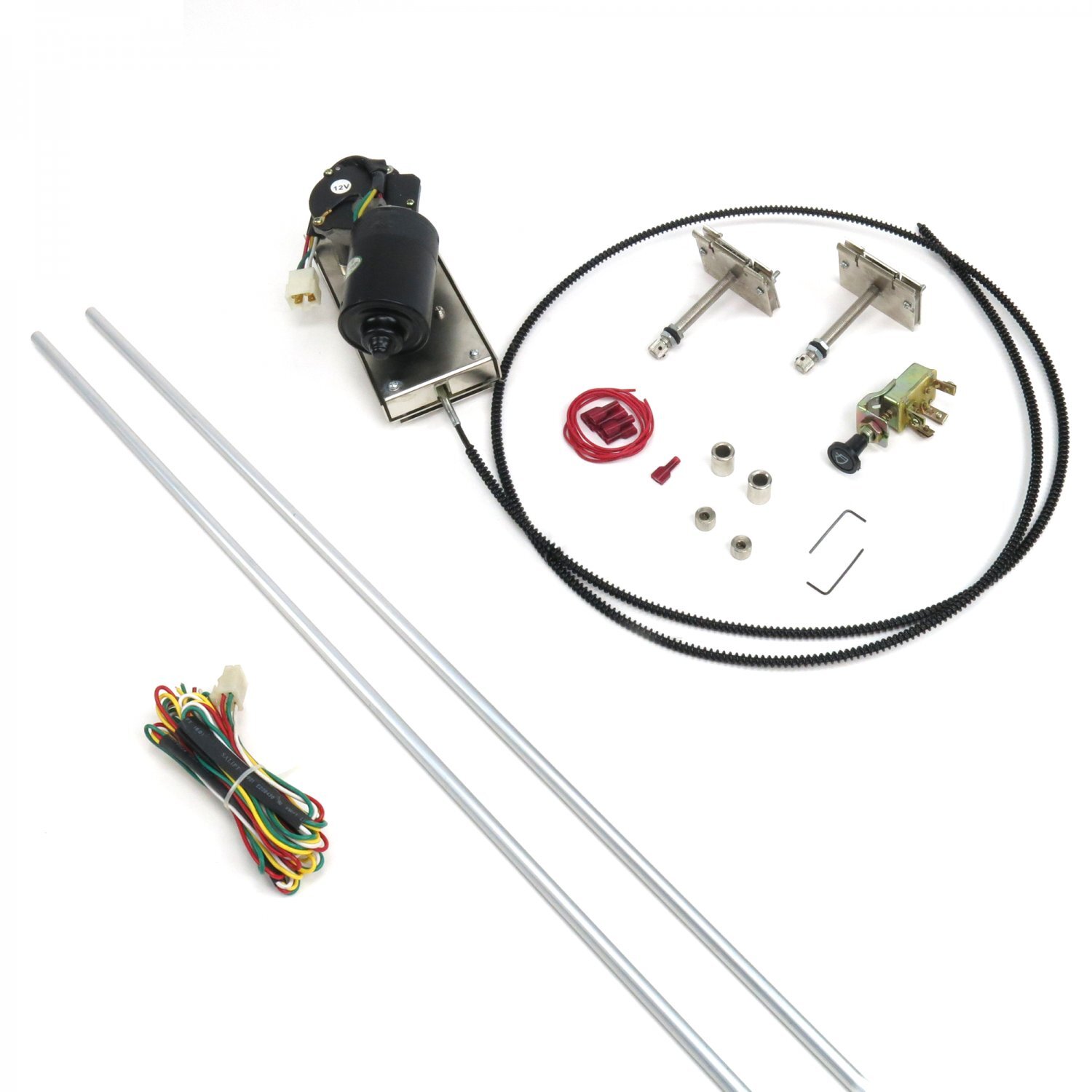 1936-50 Cadillac Wiper Kit w Wiring Harness resto-mod rat rod lowrider parts 12v
