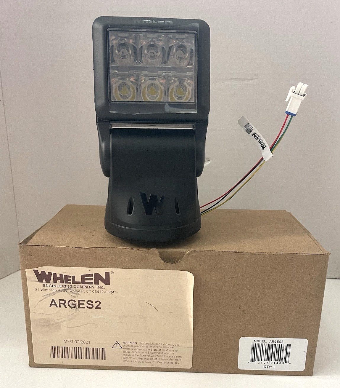 Whelen Remote Spot Light ARGES2 New Light Open Box Whelen Remote Spot Light ARGES2 New Light Open Box
