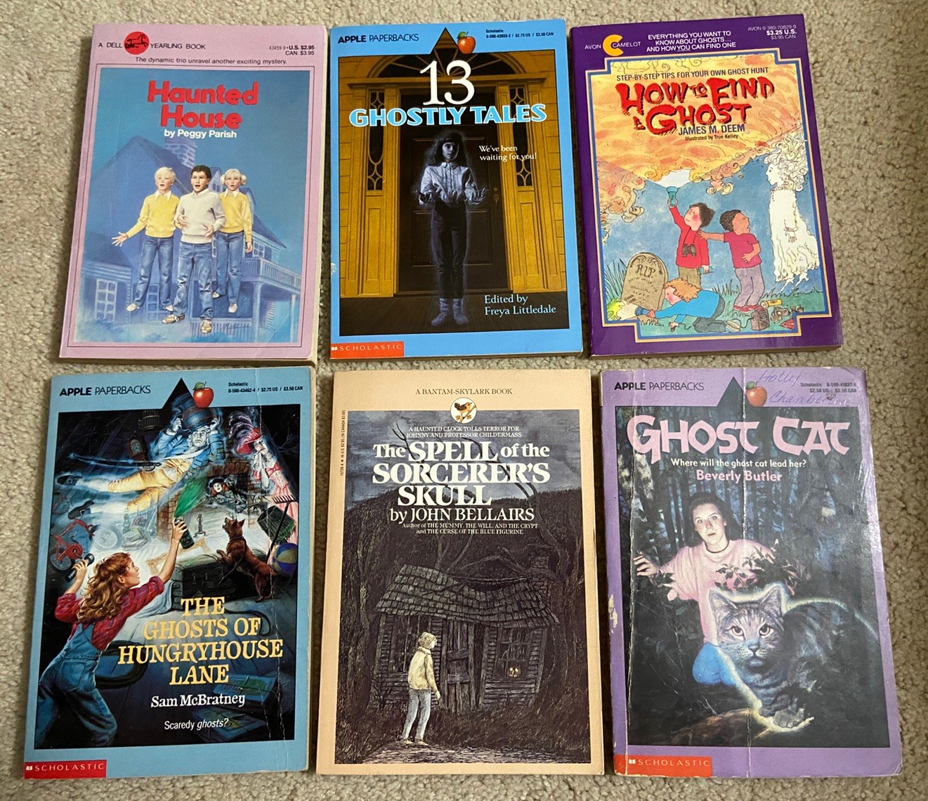 Lot 6 Vintage Children\'s Scary Stories elementary readers Lot 6 Vintage Children\'s Scary Stories elementary readers