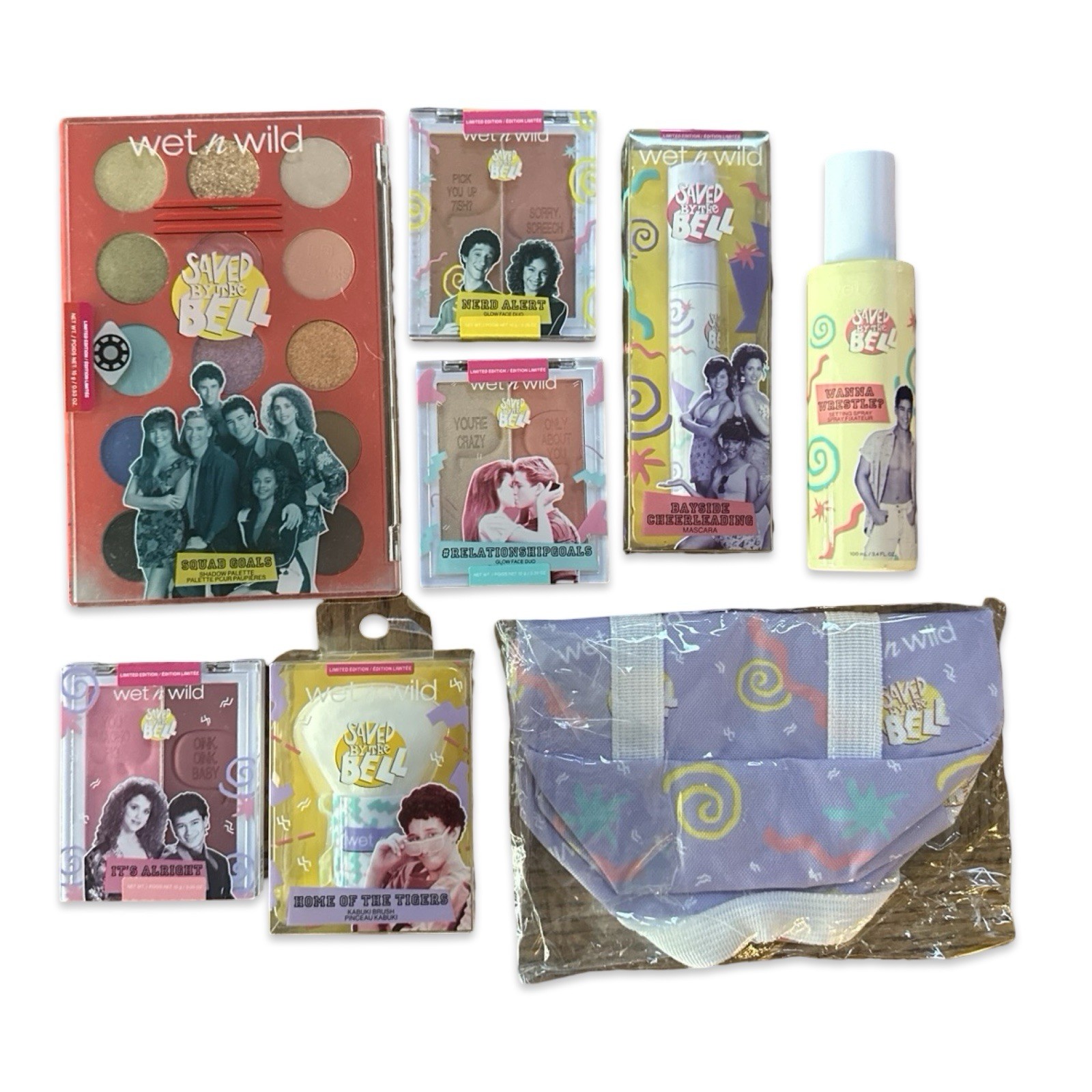 Saved By The Bell Makeup Cosmetic Wet N Wild Limited Edition Lot SEALED NOS Saved By The Bell Makeup Cosmetic Wet N Wild Limited Edition Lot SEALED NOS