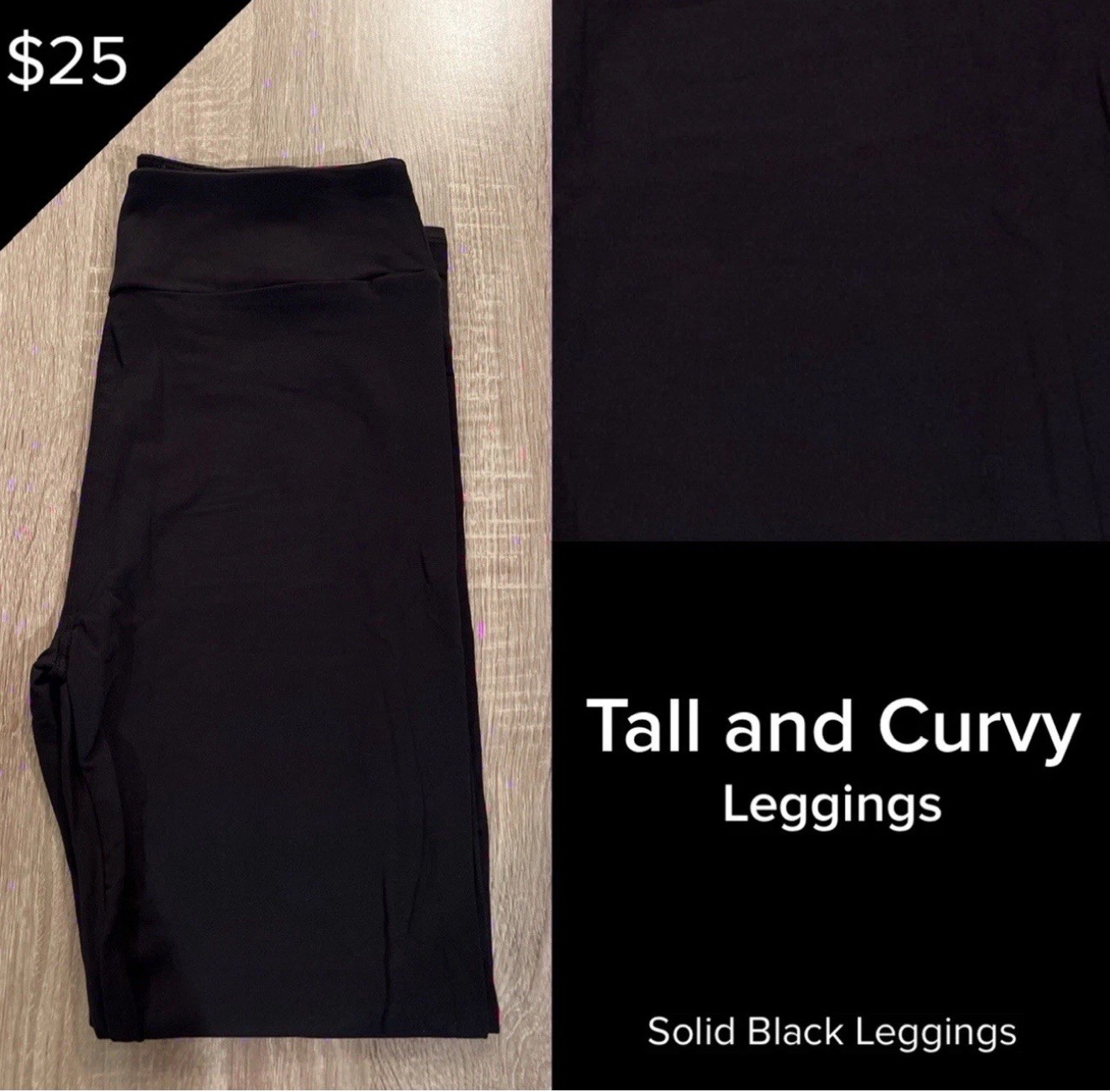 LuLaRoe BRAND NEW Leggings Solid BLACK Rare Tall And Curvy TC Fits Sizes 12-18 LuLaRoe BRAND NEW Leggings Solid BLACK Rare Tall And Curvy TC Fits Sizes 12-18