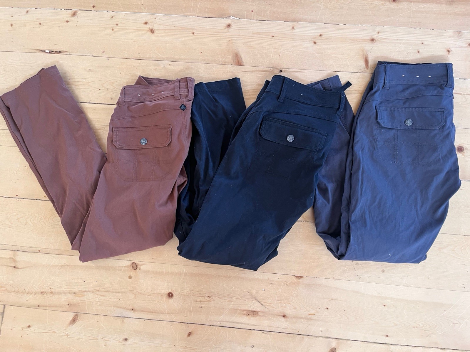 Lot of 3 Prana Halle straight Pants Womens size 4 Hiking 