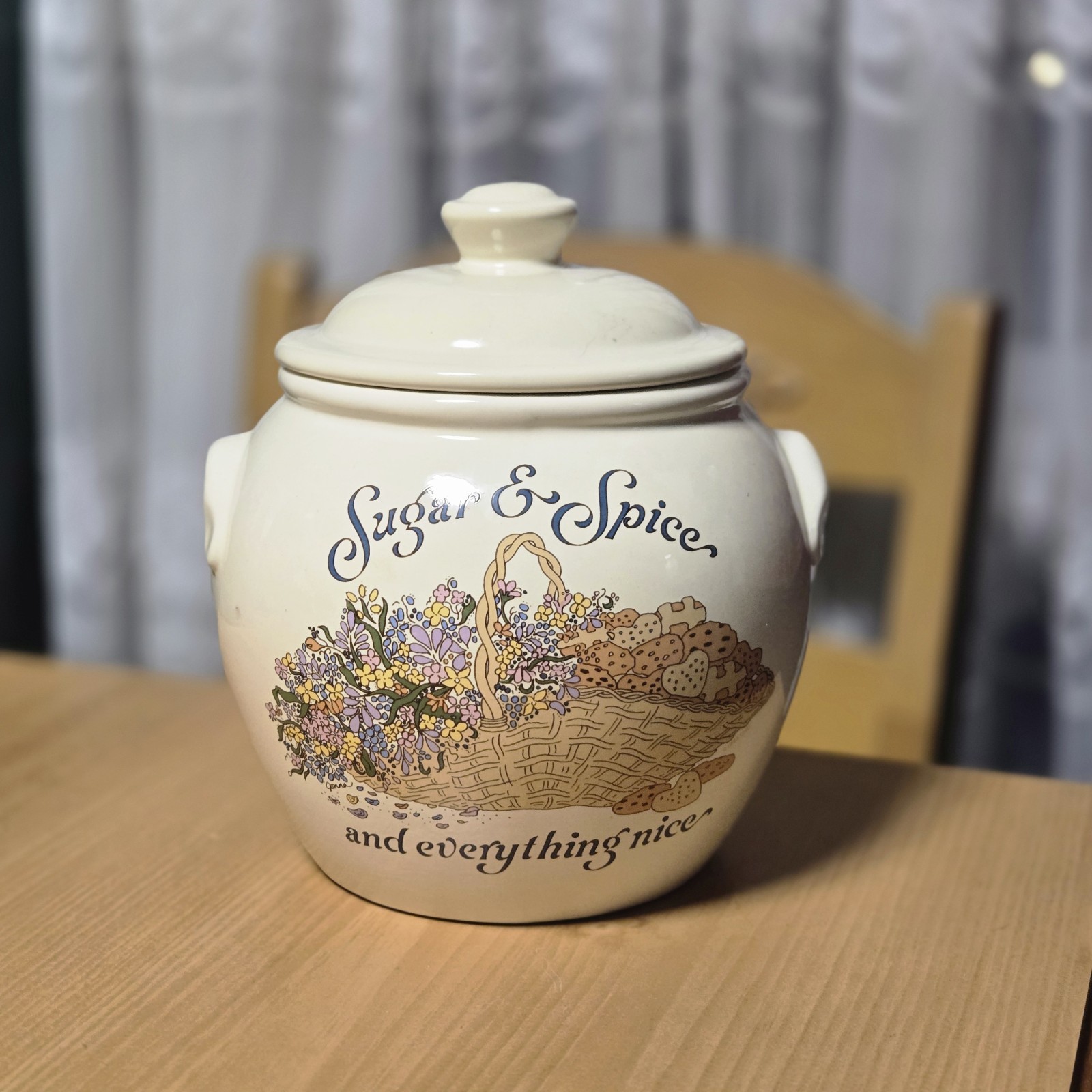 Vintage Treasure Craft Sugar And Spice And Everything Nice Cookie Jar Vintage Treasure Craft Sugar And Spice And Everything Nice Cookie Jar