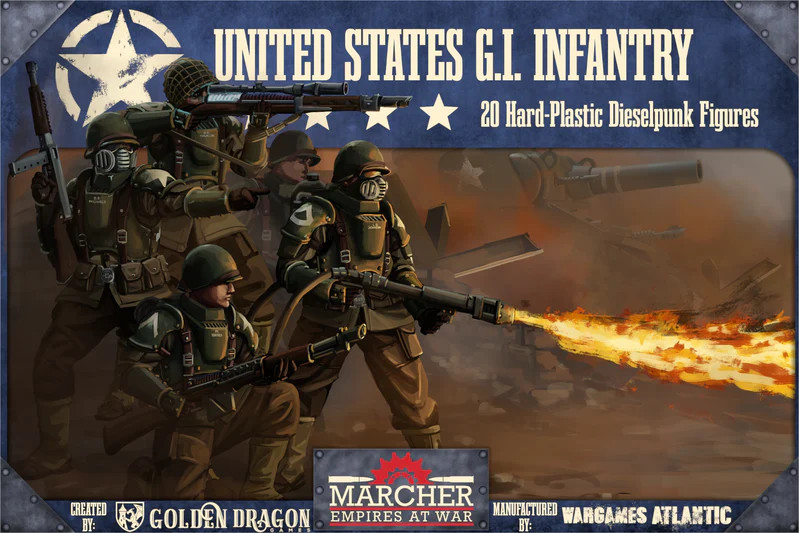Wargames Atlantic - Marcher: United States GI Infantry