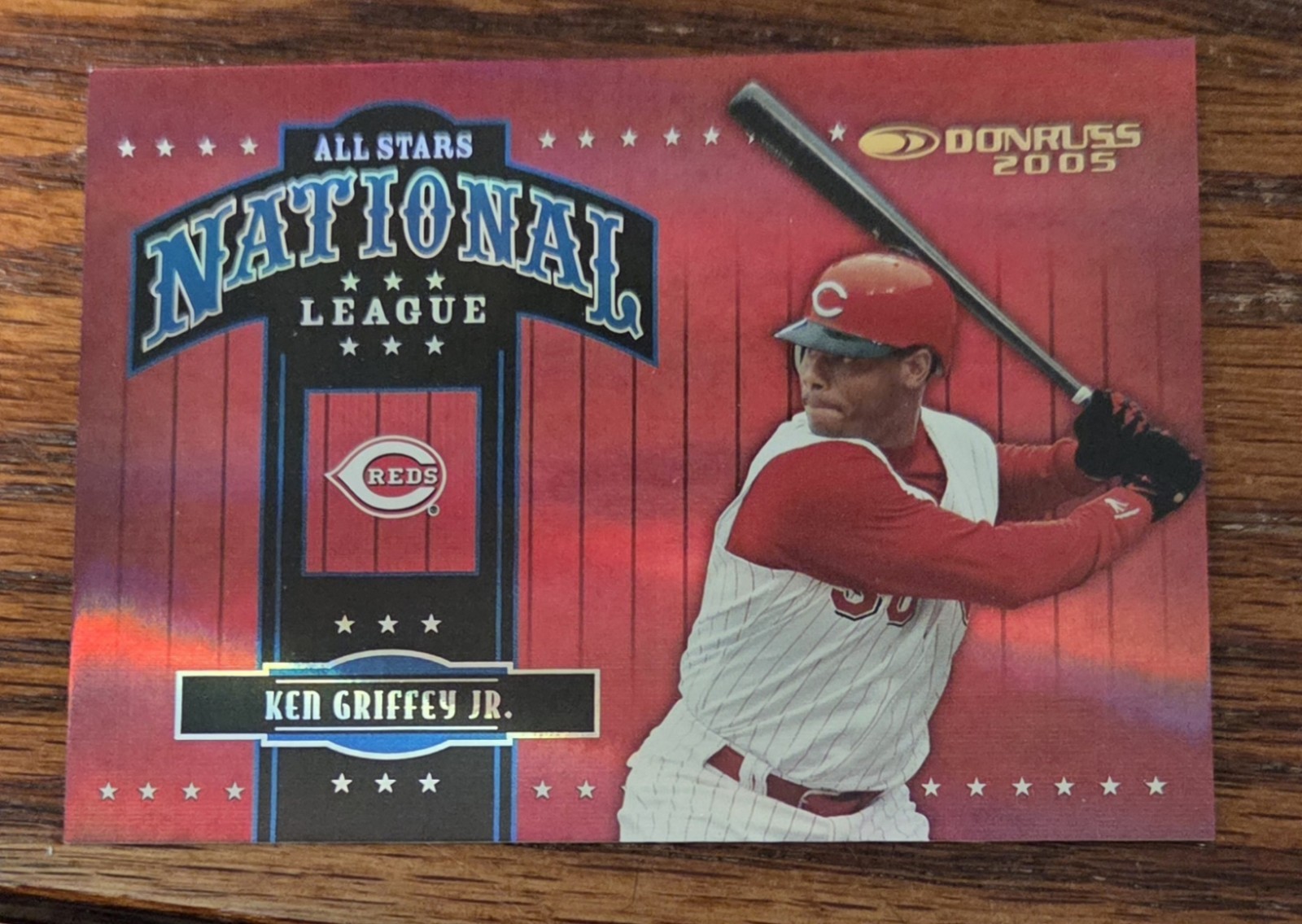 Ken Griffey Jr 2005 Donruss Baseball ALL STAR Rare Gold Print #22/100 Insert Ken Griffey Jr 2005 Donruss Baseball ALL STAR Rare Gold Print #22/100 Insert