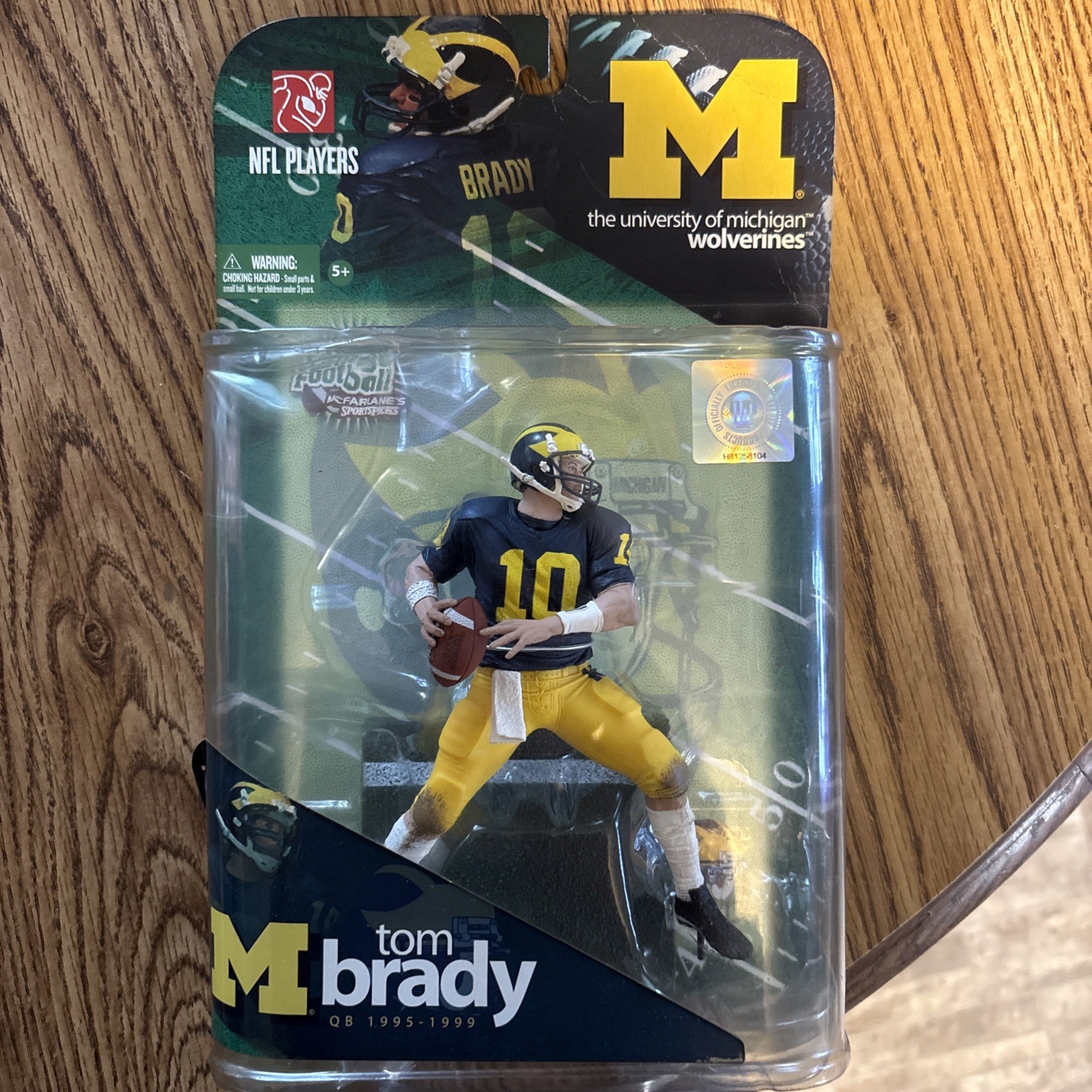 McFarlane Toys 2009 Tom Brady NFL Players Michigan Wolverines Action Figure