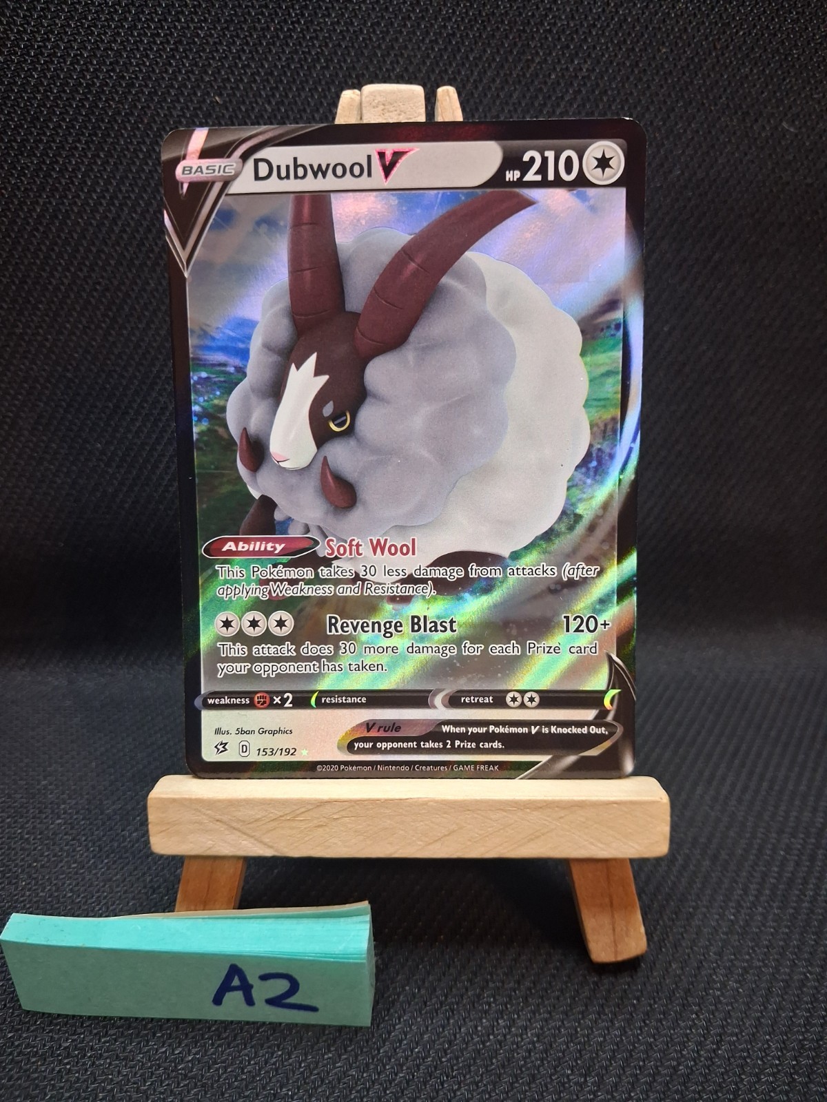 Dubwool V Pokémon Card SWSH02: Rebel Clash Dubwool V Pokémon Card SWSH02: Rebel Clash