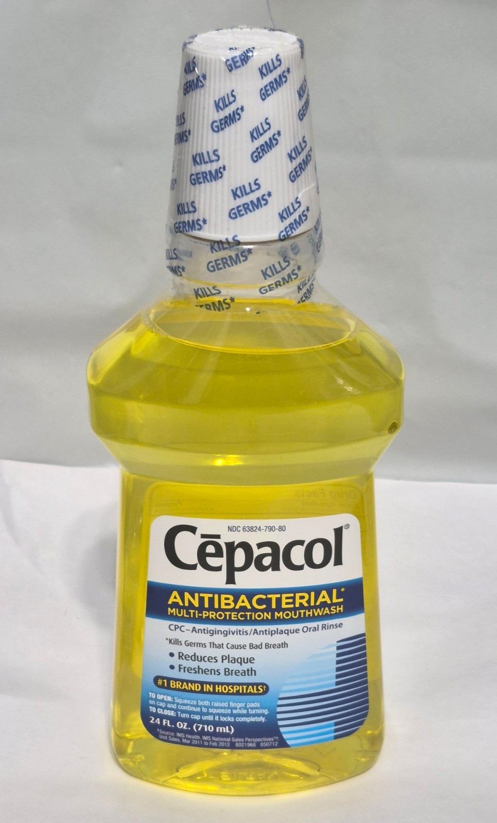 Cepacol Mouthwash Yellow Antibacterial Protection 24 oz EXP. 06/26 ONE BOTTLE Cepacol Mouthwash Yellow Antibacterial Protection 24 oz EXP. 06/26 ONE BOTTLE