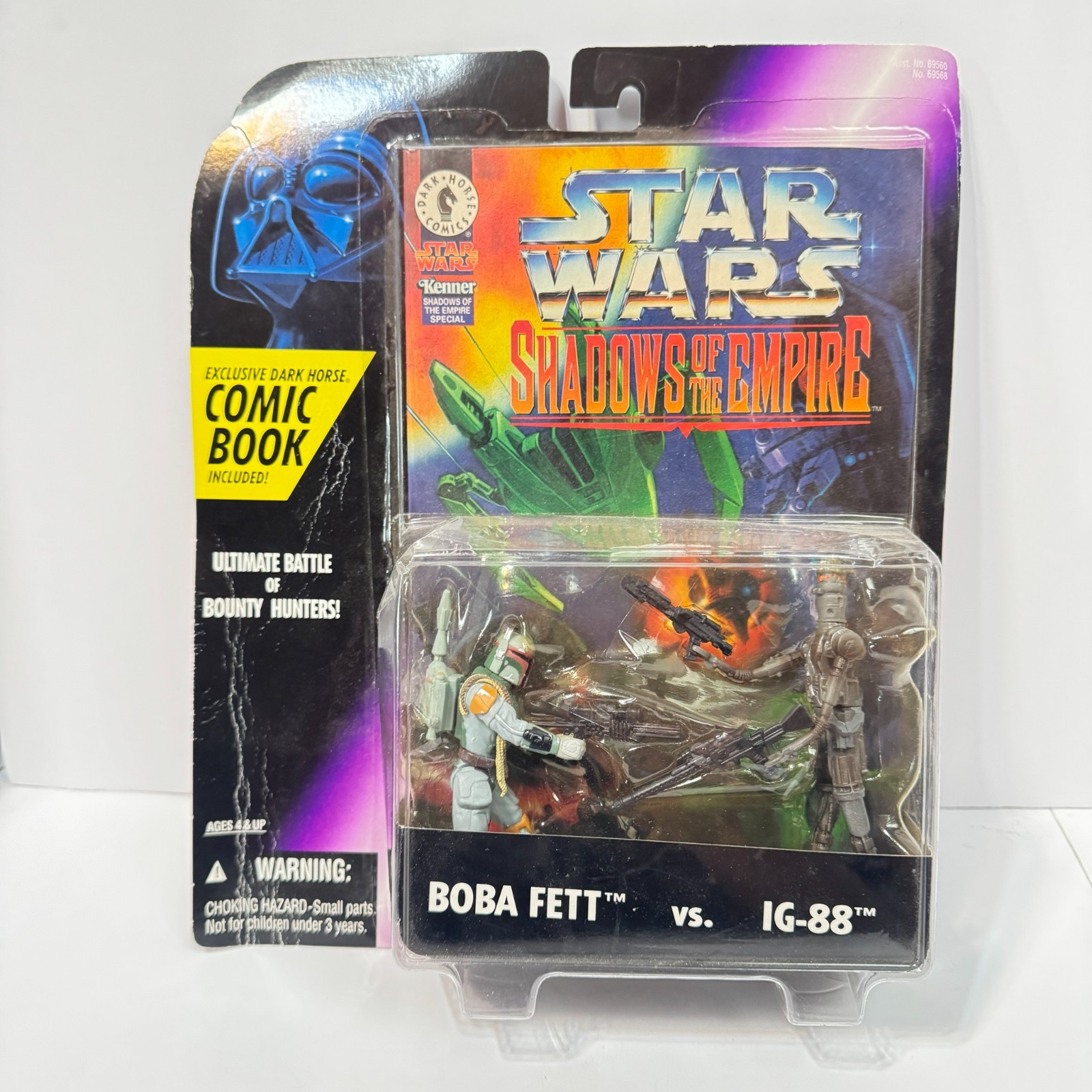 VINTAGE STAR WARS SHADOWS OF THE EMPIRE BOBA FETT VS IG-88 2-PACK 1996 VINTAGE STAR WARS SHADOWS OF THE EMPIRE BOBA FETT VS IG-88 2-PACK 1996