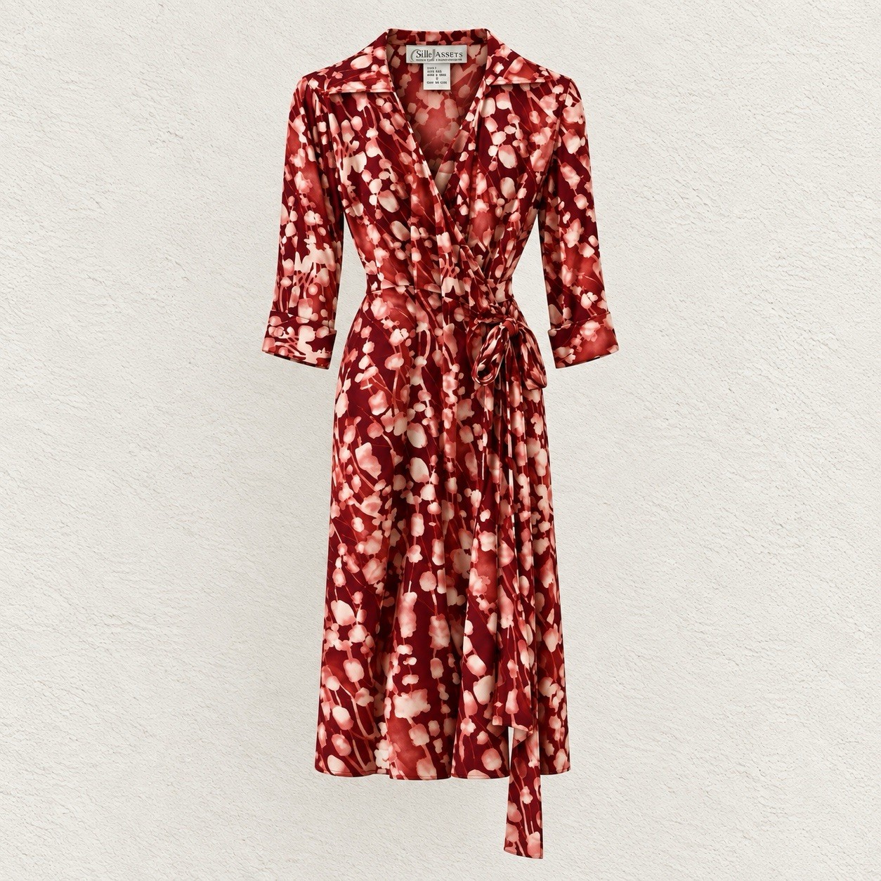 Diane von Furstenberg VINTAGE “Silk Assets” Wrap Dress RARE PRINT NWT Sz Small Diane von Furstenberg VINTAGE “Silk Assets” Wrap Dress RARE PRINT NWT Sz Small