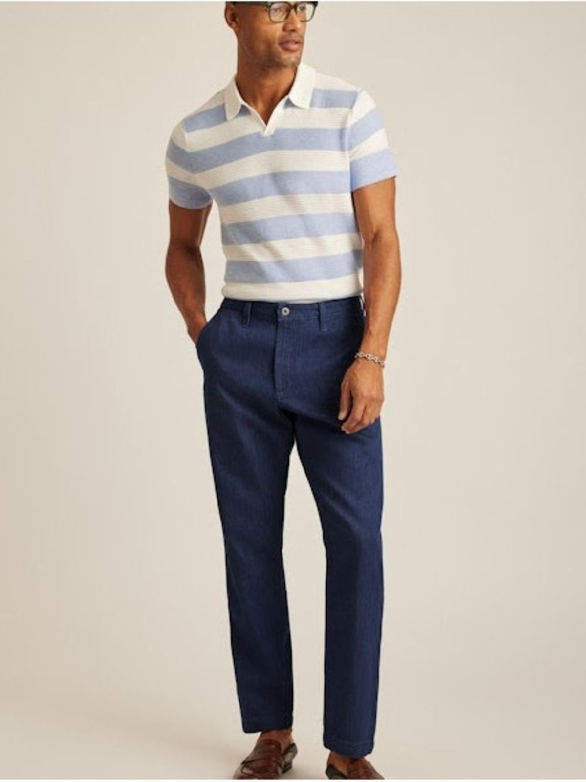 Bonobos Dark Blue Straight-Leg Jeans Bonobos Dark Blue Straight-Leg Jeans