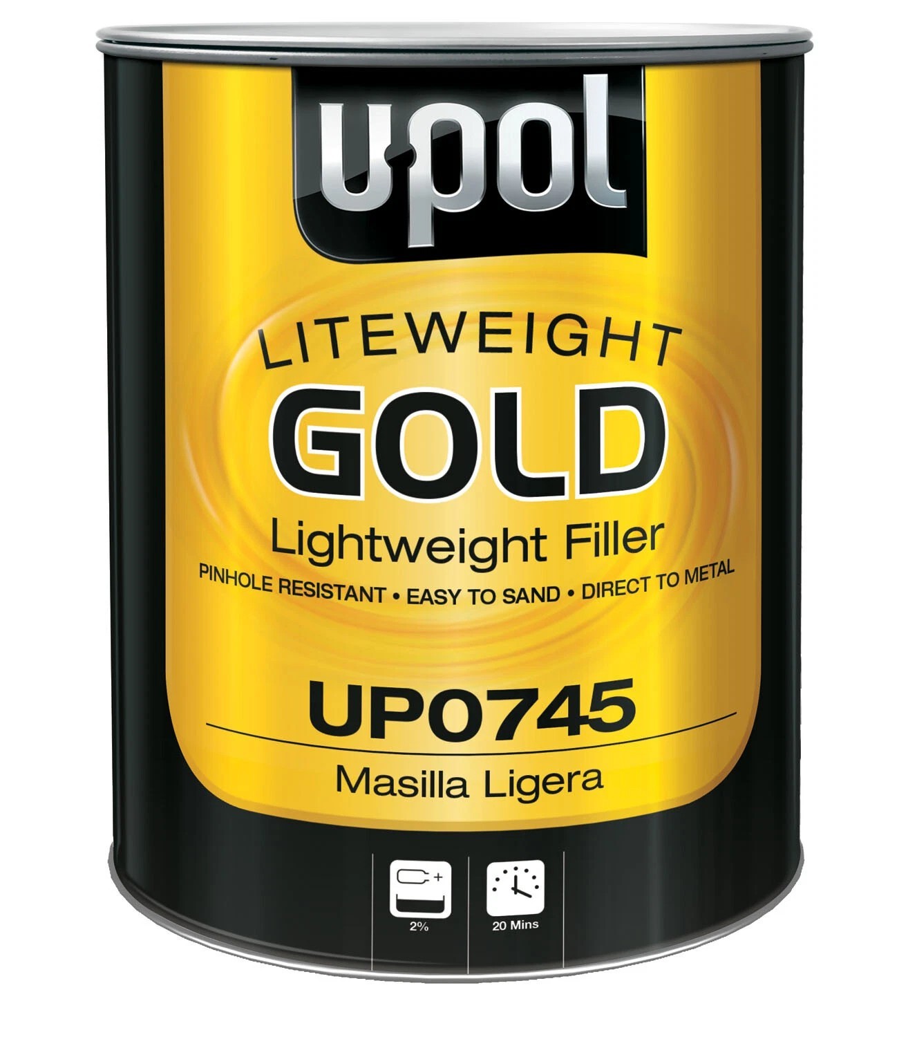 UPOL UP0745 LiteWeight GOLD filler w/hardener. FREE 2-3 DAY SHIPPING