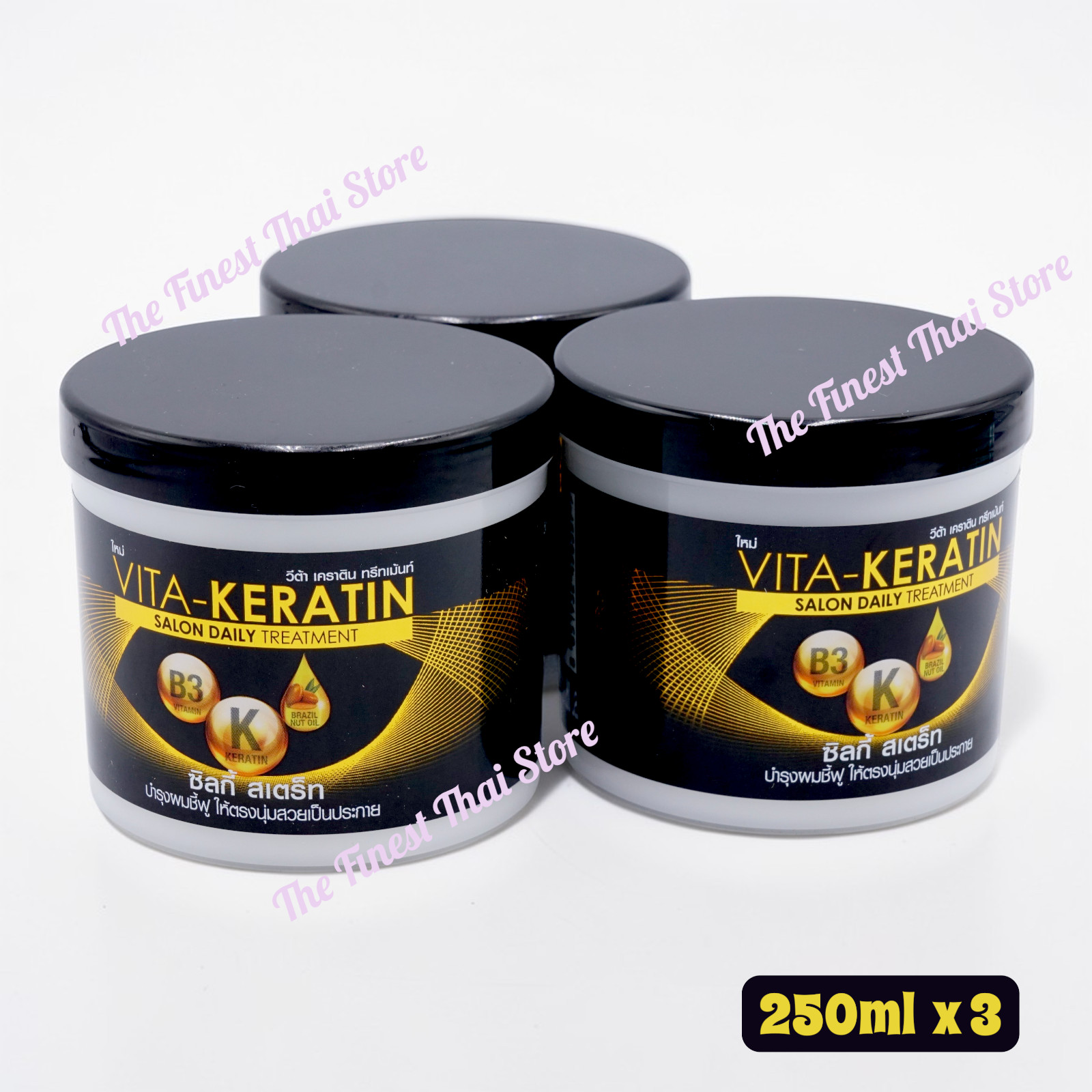 Vita Keratin Treatment Salon Daily Silky Straight Regular Size 250ml x3 Vita Keratin Treatment Salon Daily Silky Straight Regular Size 250ml x3