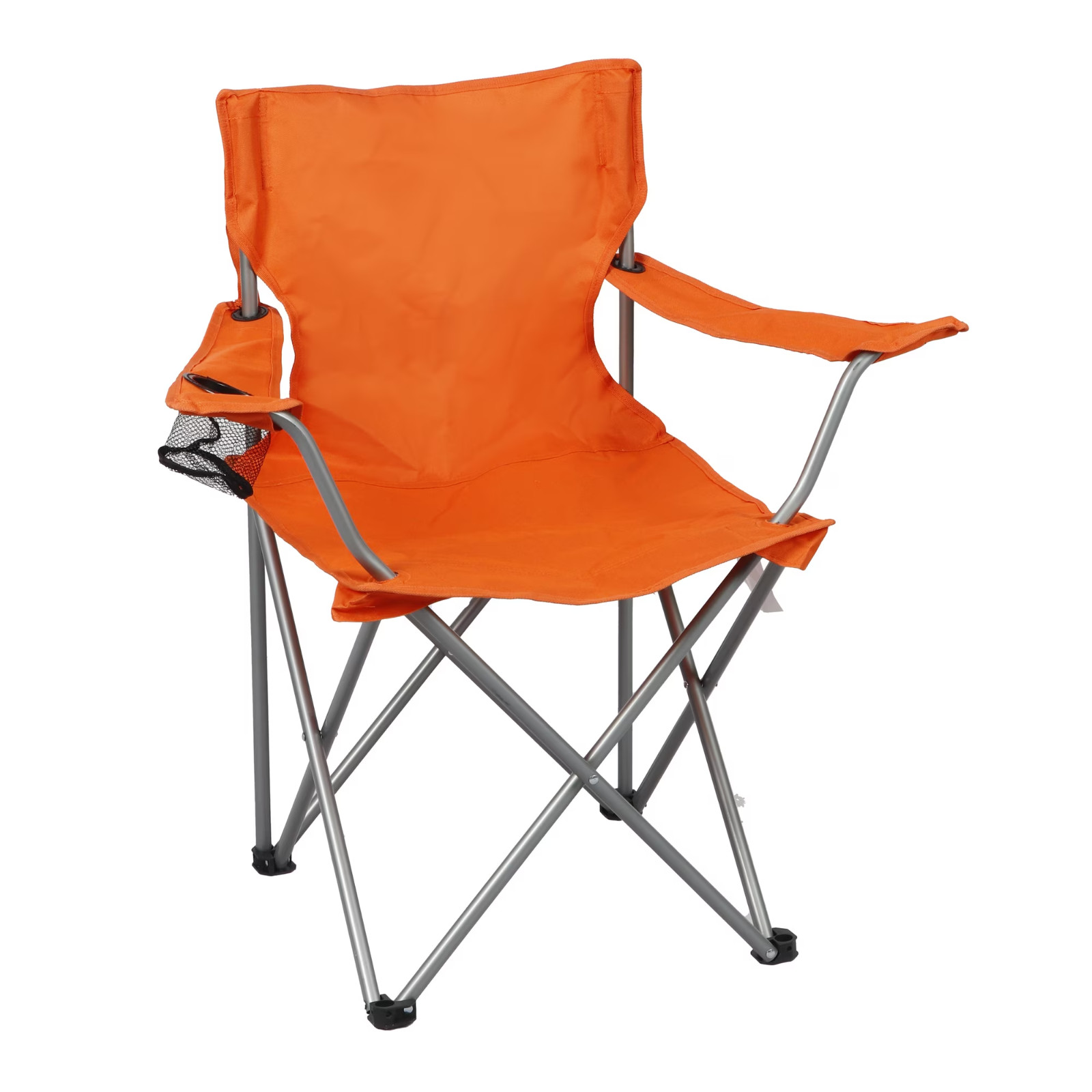 NEW Ozark Trail Basic Quad Folding Camp Chair with Cup Holder, Adult, Orange NEW Ozark Trail Basic Quad Folding Camp Chair with Cup Holder, Adult, Orange