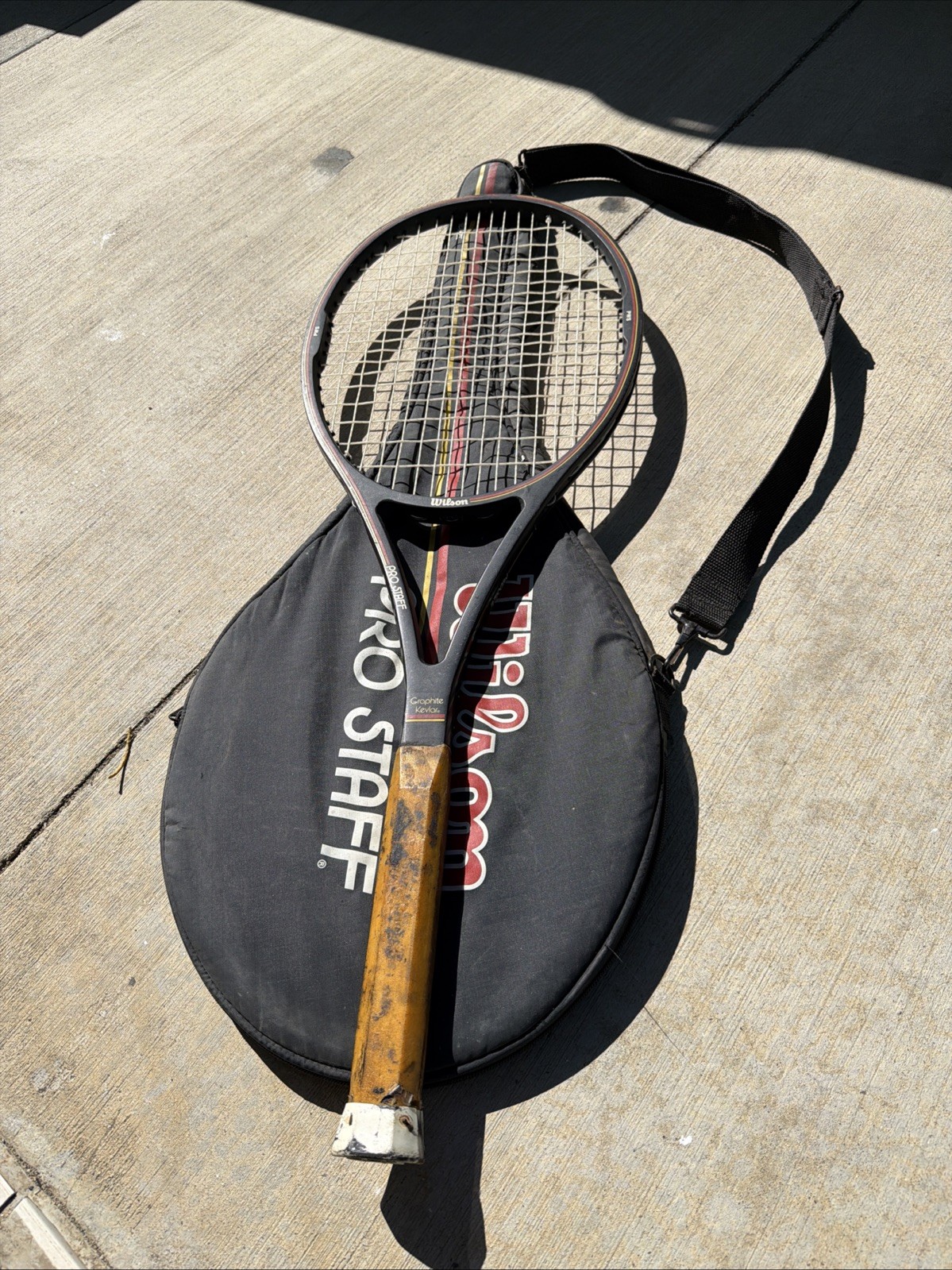 Vintage Wilson Pro Staff Midsize 85 St Vincent Tennis Racquet Butt Cap JYO Vintage Wilson Pro Staff Midsize 85 St Vincent Tennis Racquet Butt Cap JYO